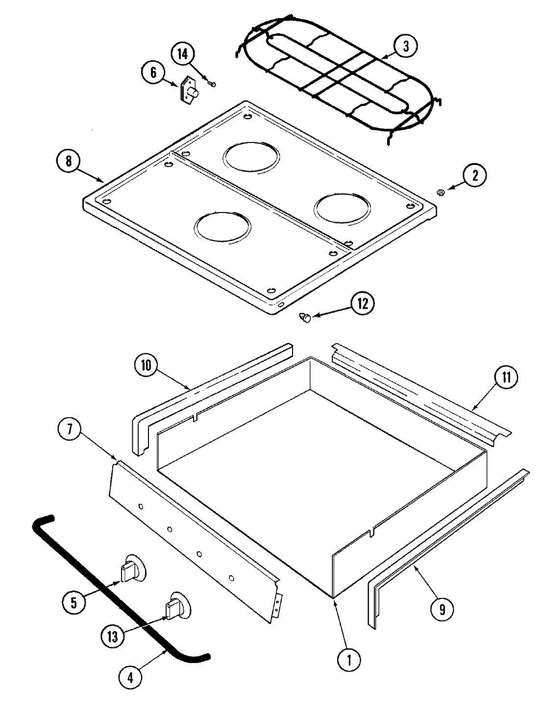 02 - TOP & BURNER BOX