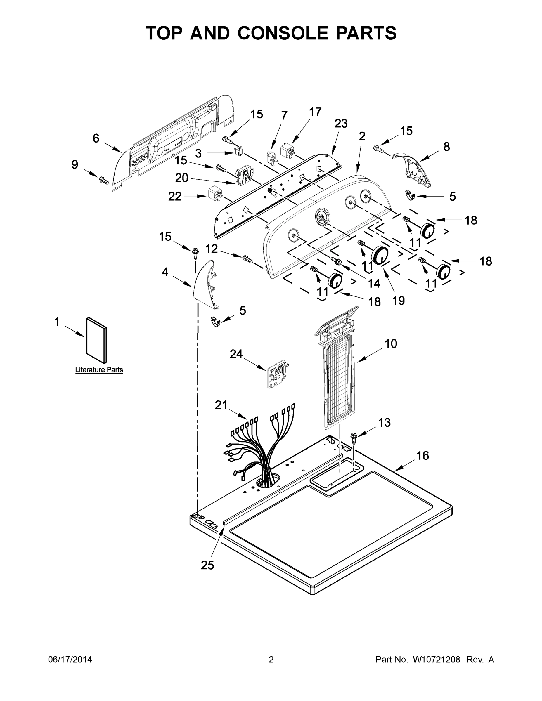 02 - TOP AND CONSOLE PARTS