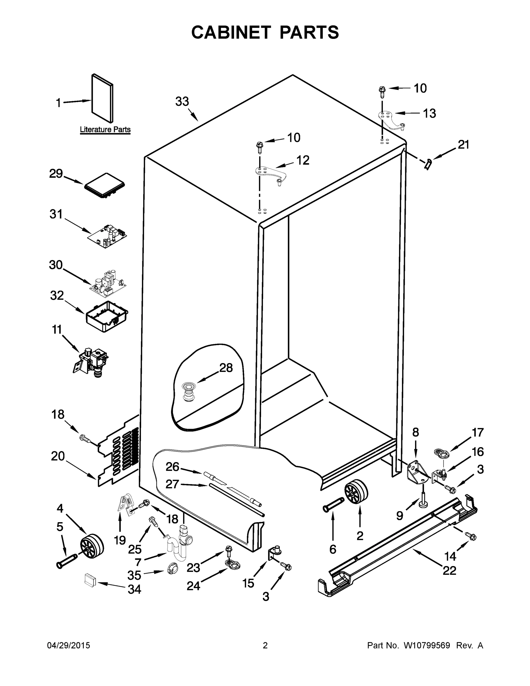 02 - CABINET PARTS