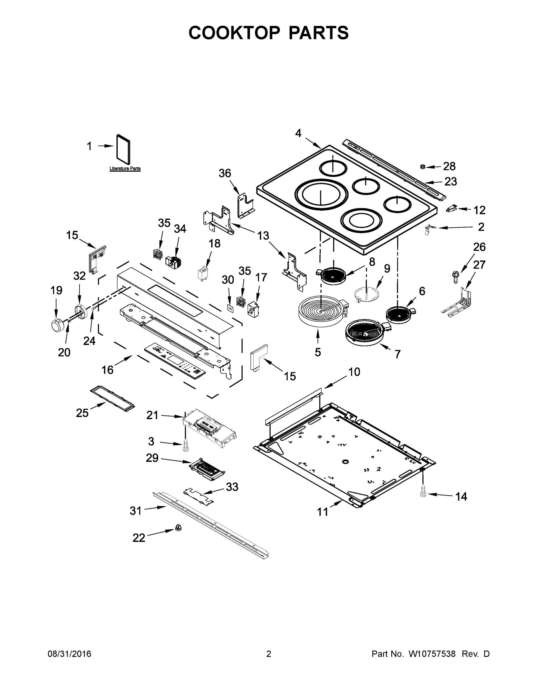 02 - COOKTOP PARTS