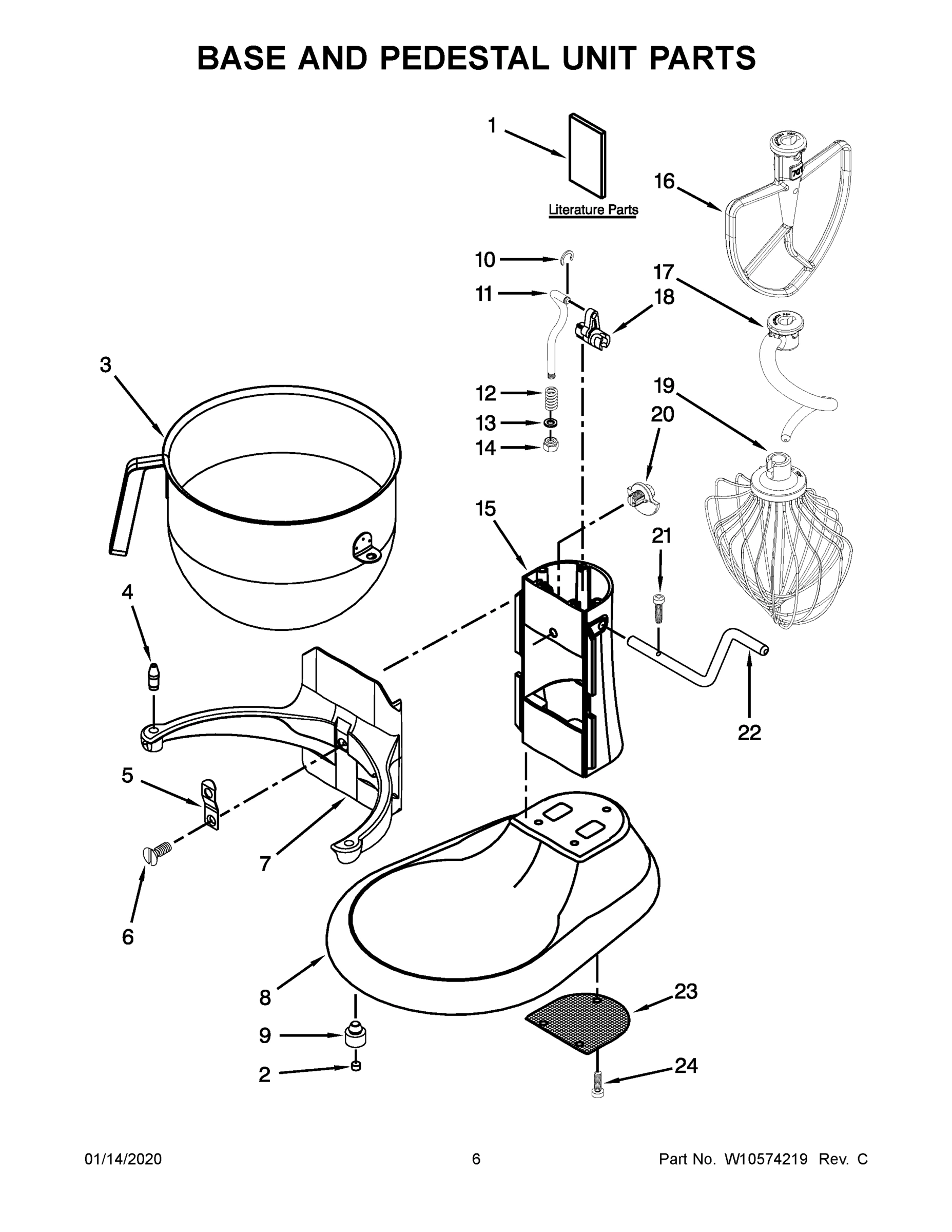 04 - BASE AND PEDESTAL UNIT PARTS