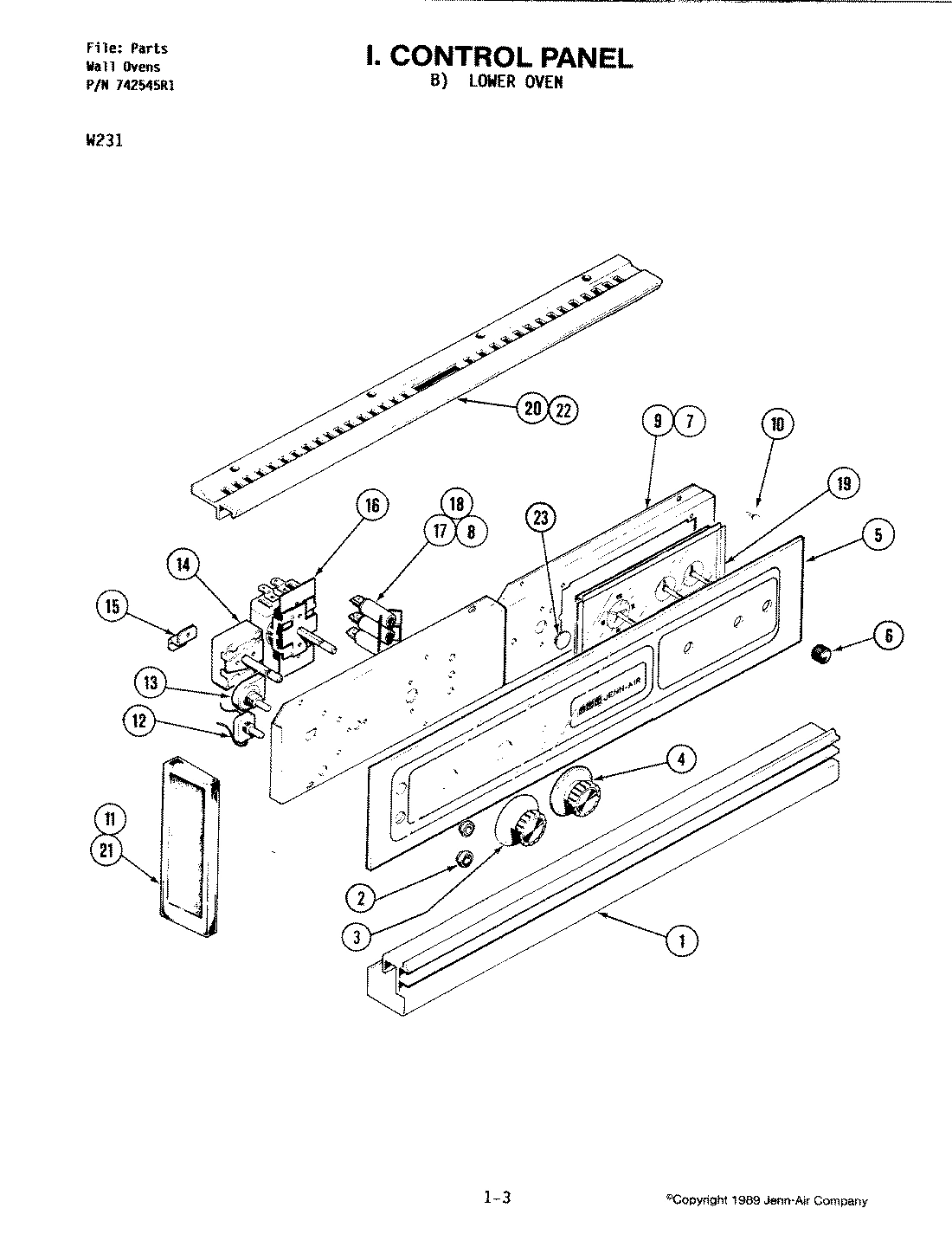 07 - CONTROL PANEL (LOWER)