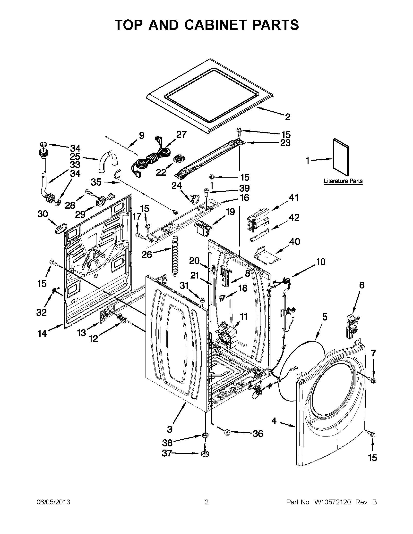 01 - TOP AND CABINET PARTS