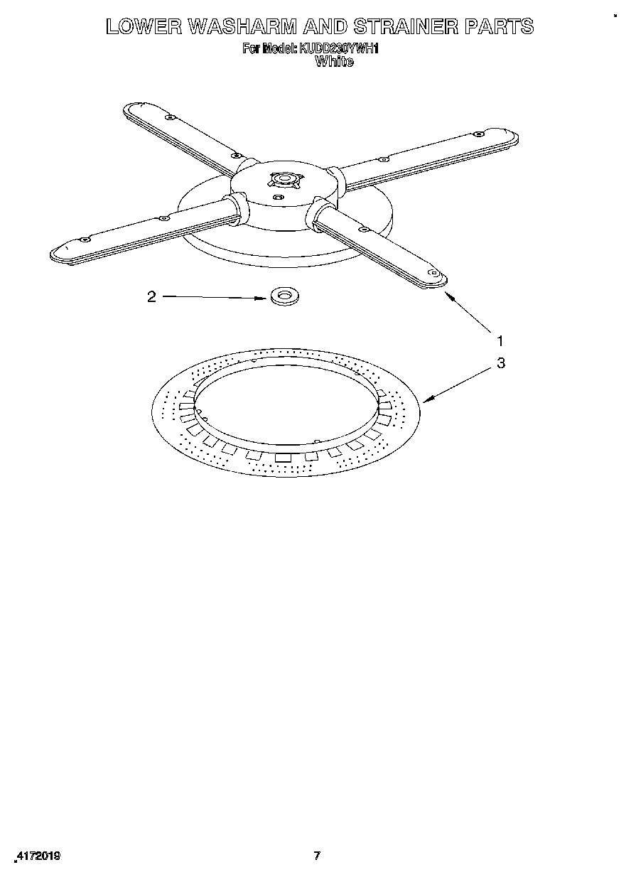 05 - LOWER WASHARM AND STRAINER