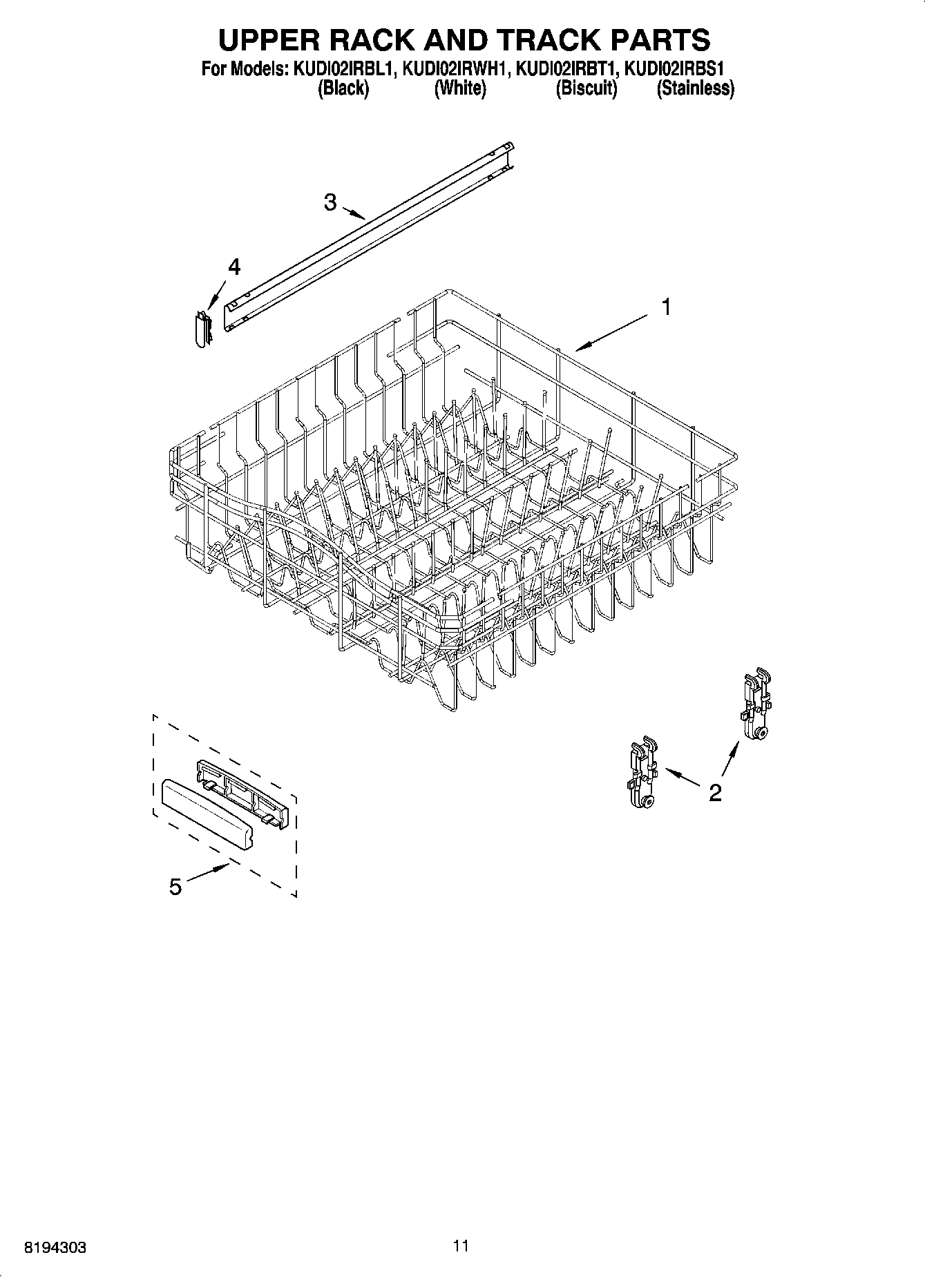 09 - UPPER RACK AND TRACK PARTS