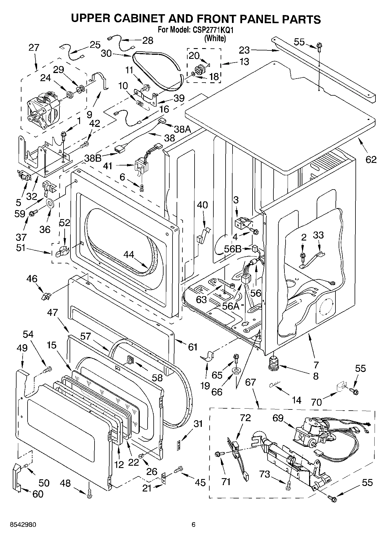 04 - UPPER CABINET AND FRONT PANEL PARTS