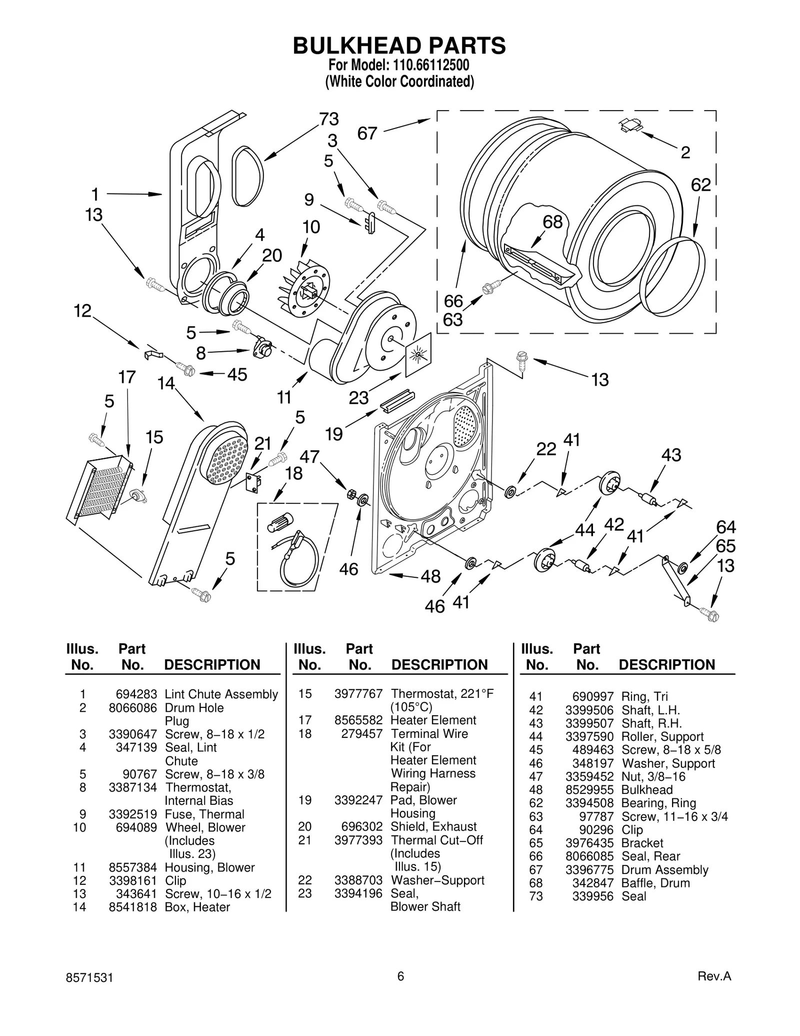 BULKHEAD PARTS