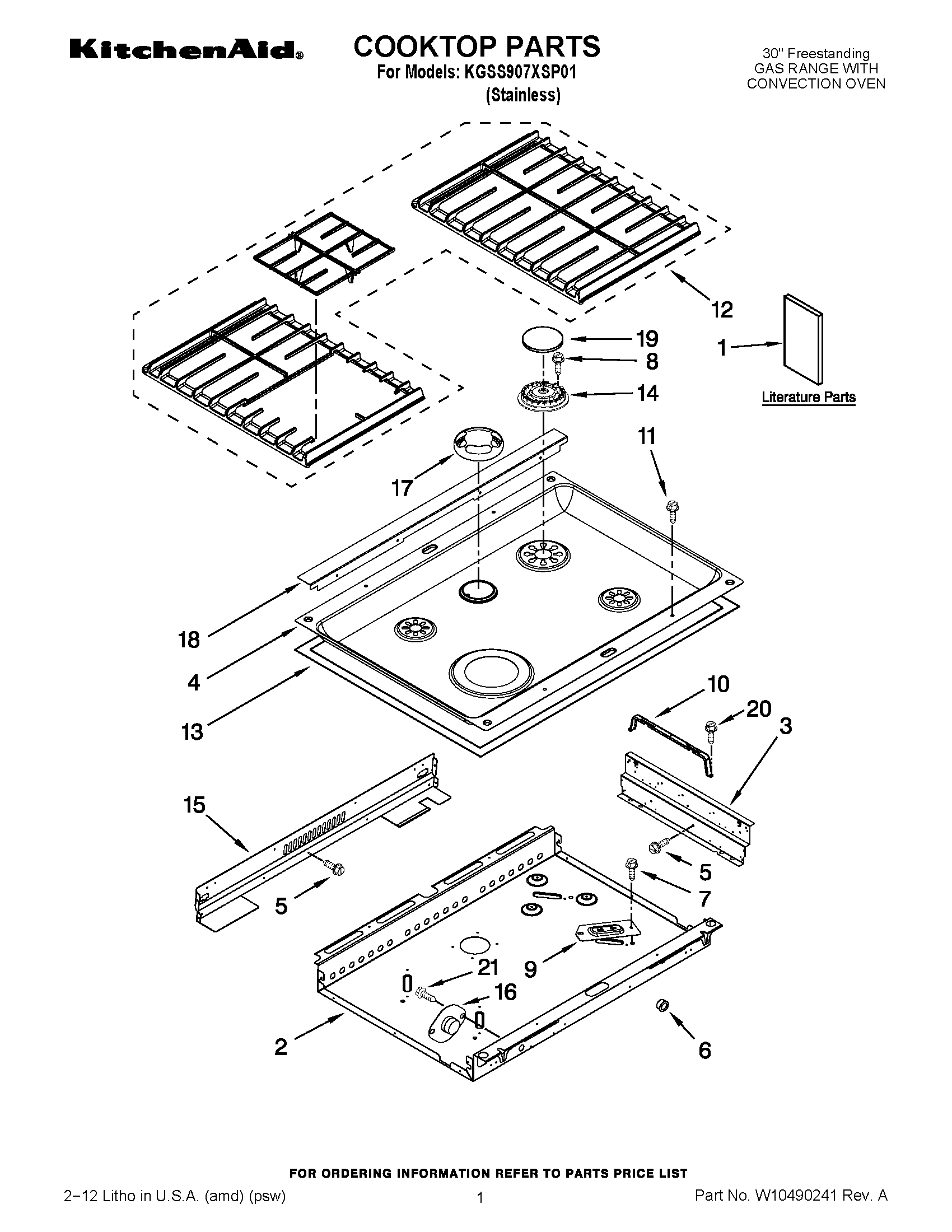 01 - COOKTOP PARTS