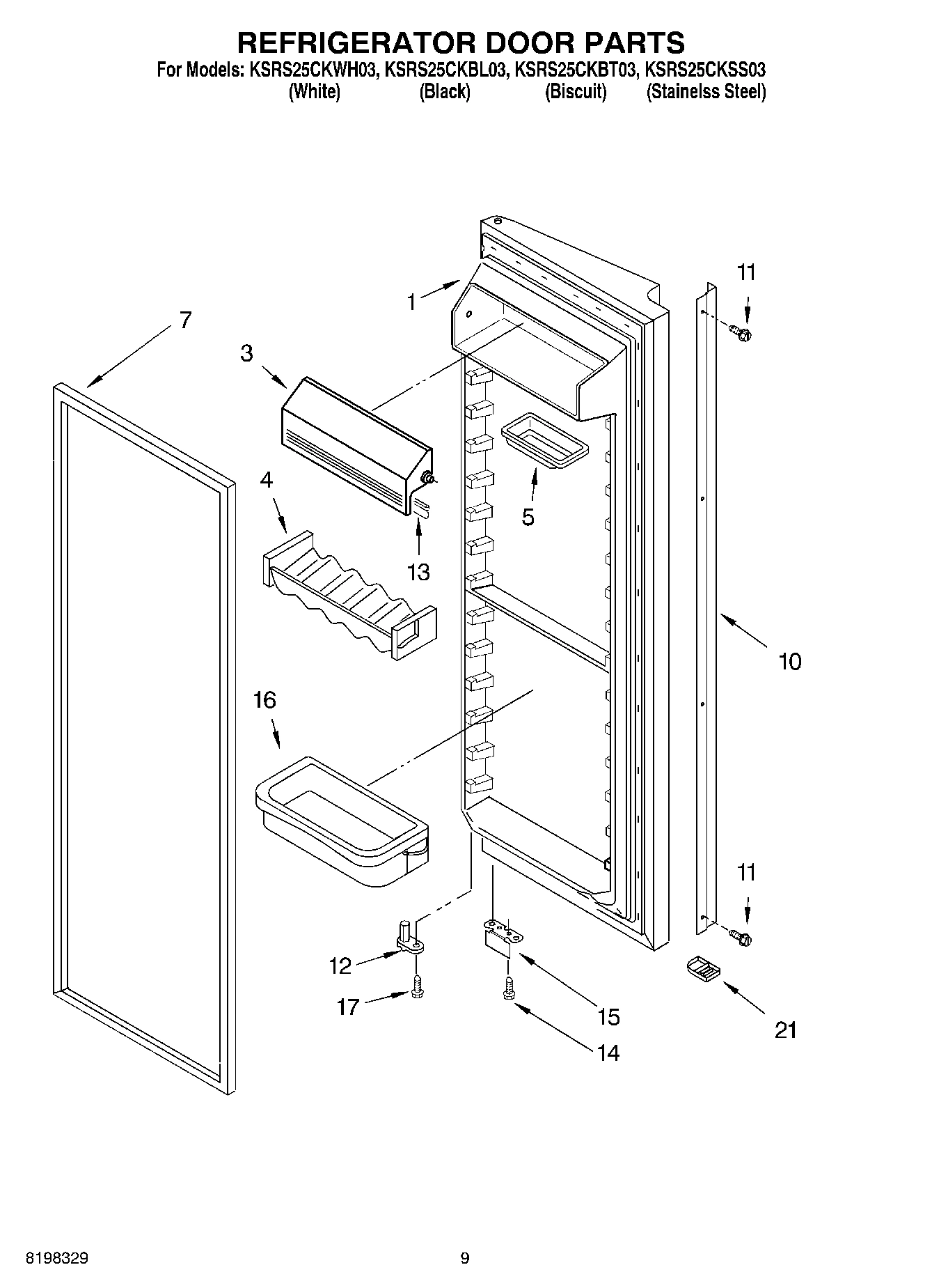 06 - REFRIGERATOR DOOR PARTS