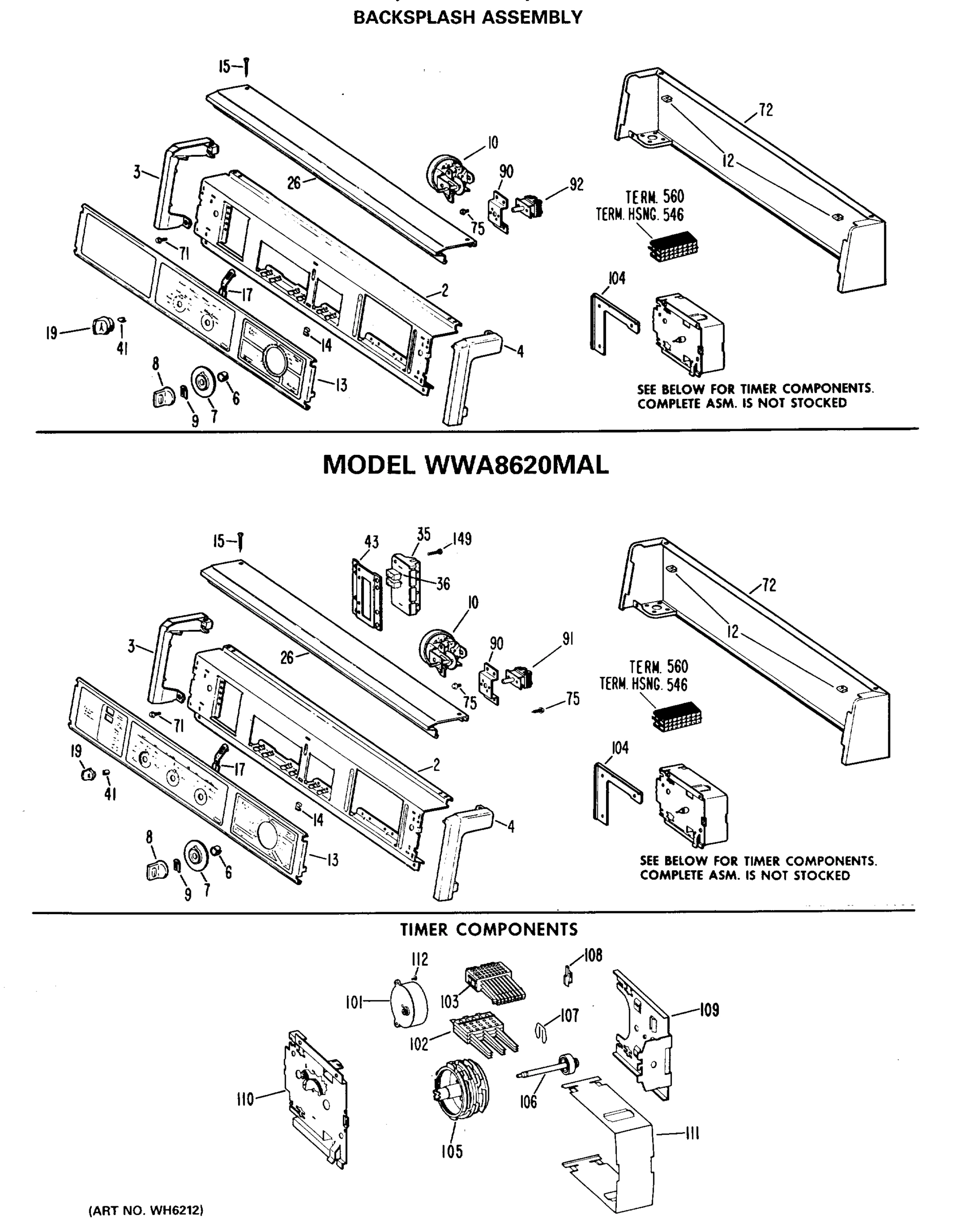 BACKSPLASH ASSEMBLY
