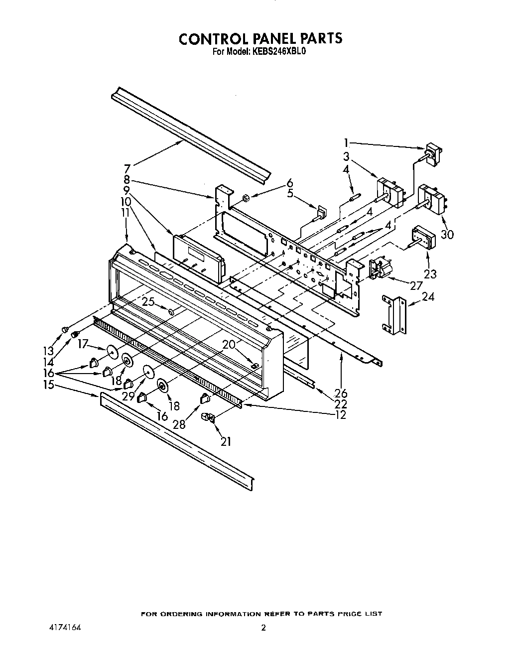 02 - CONTROL PANEL, LIT/OPTIONAL