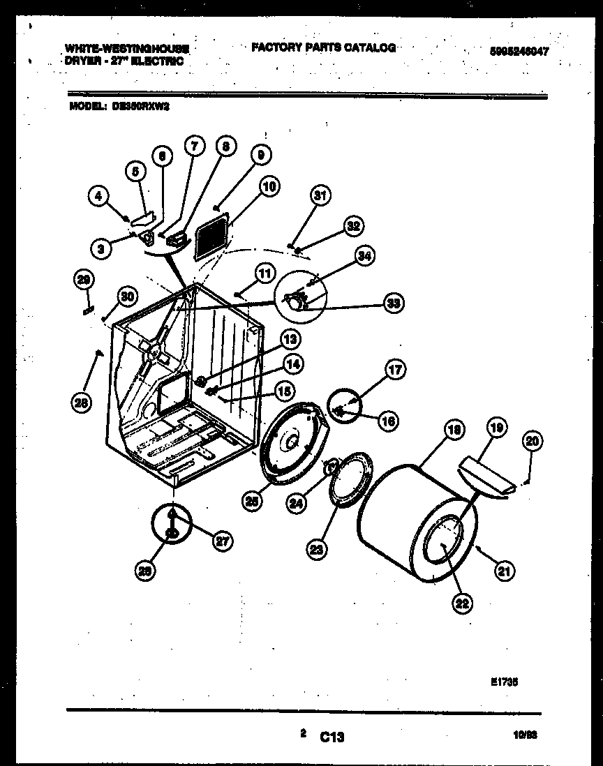 02 - CABINET AND COMPONENT PARTS