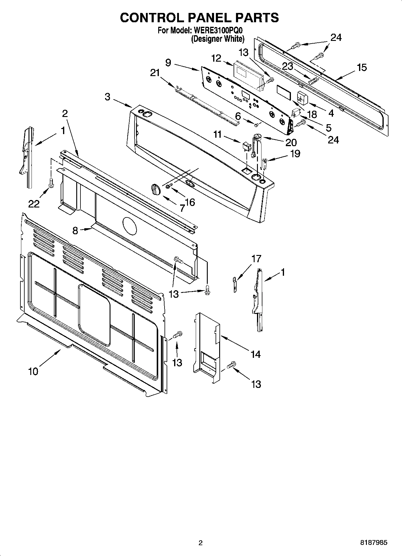 02 - CONTROL PANEL PARTS