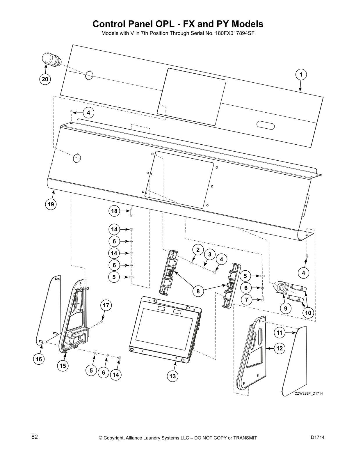 Control Panel OPL - FX and PY Models