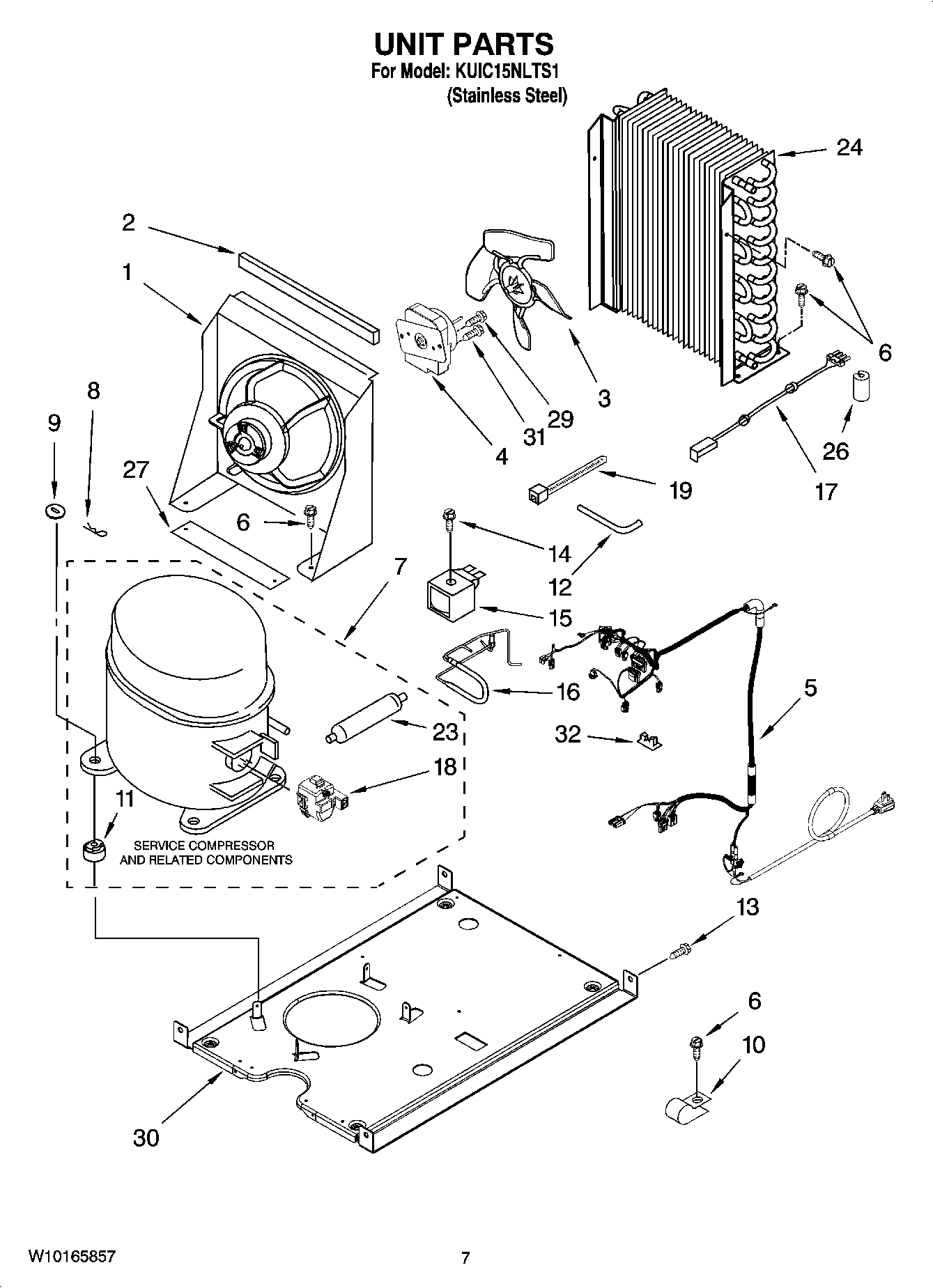 05 - UNIT PARTS, OPTIONAL PARTS (NOT INCLUDED)
