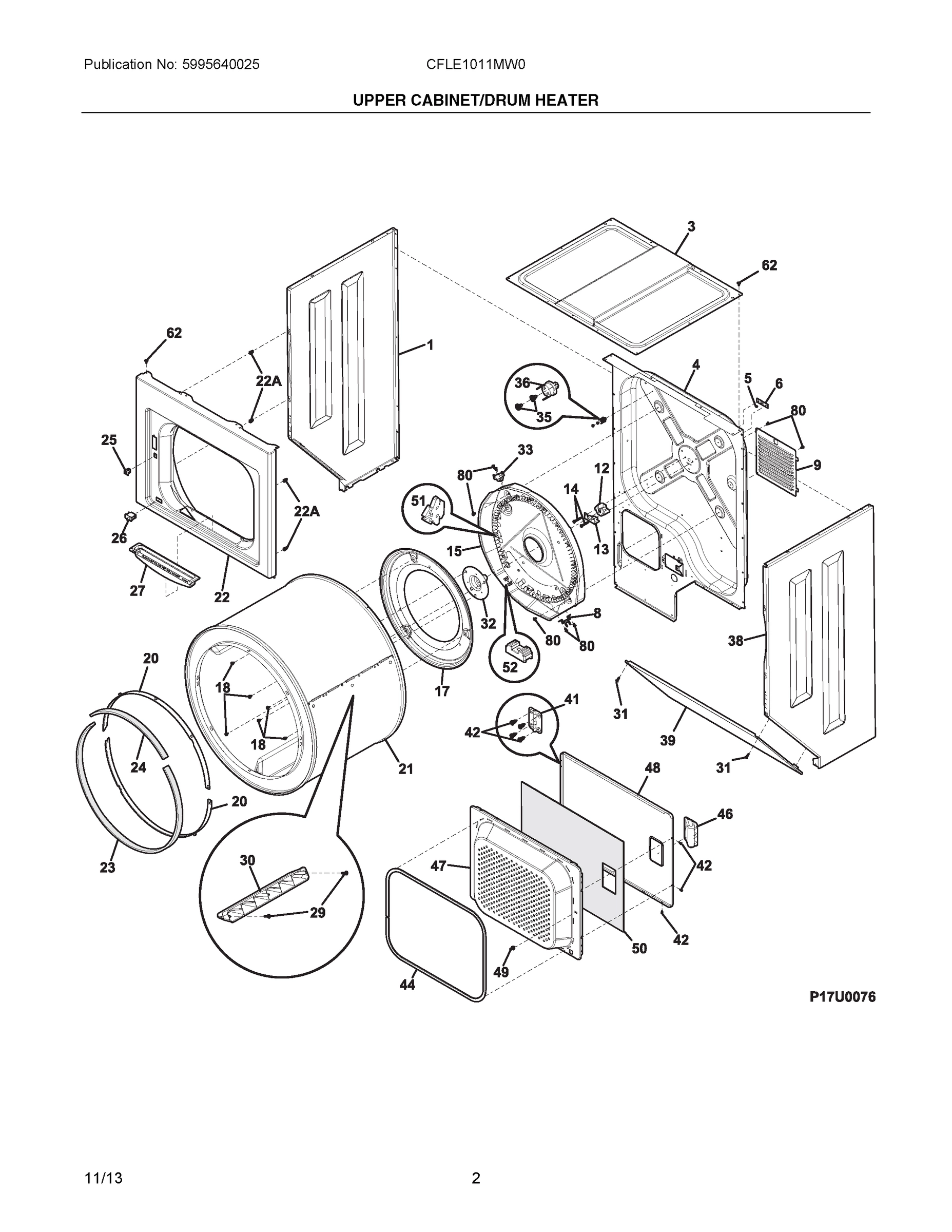 02 - UPPER CABINET/DRUM HEATER