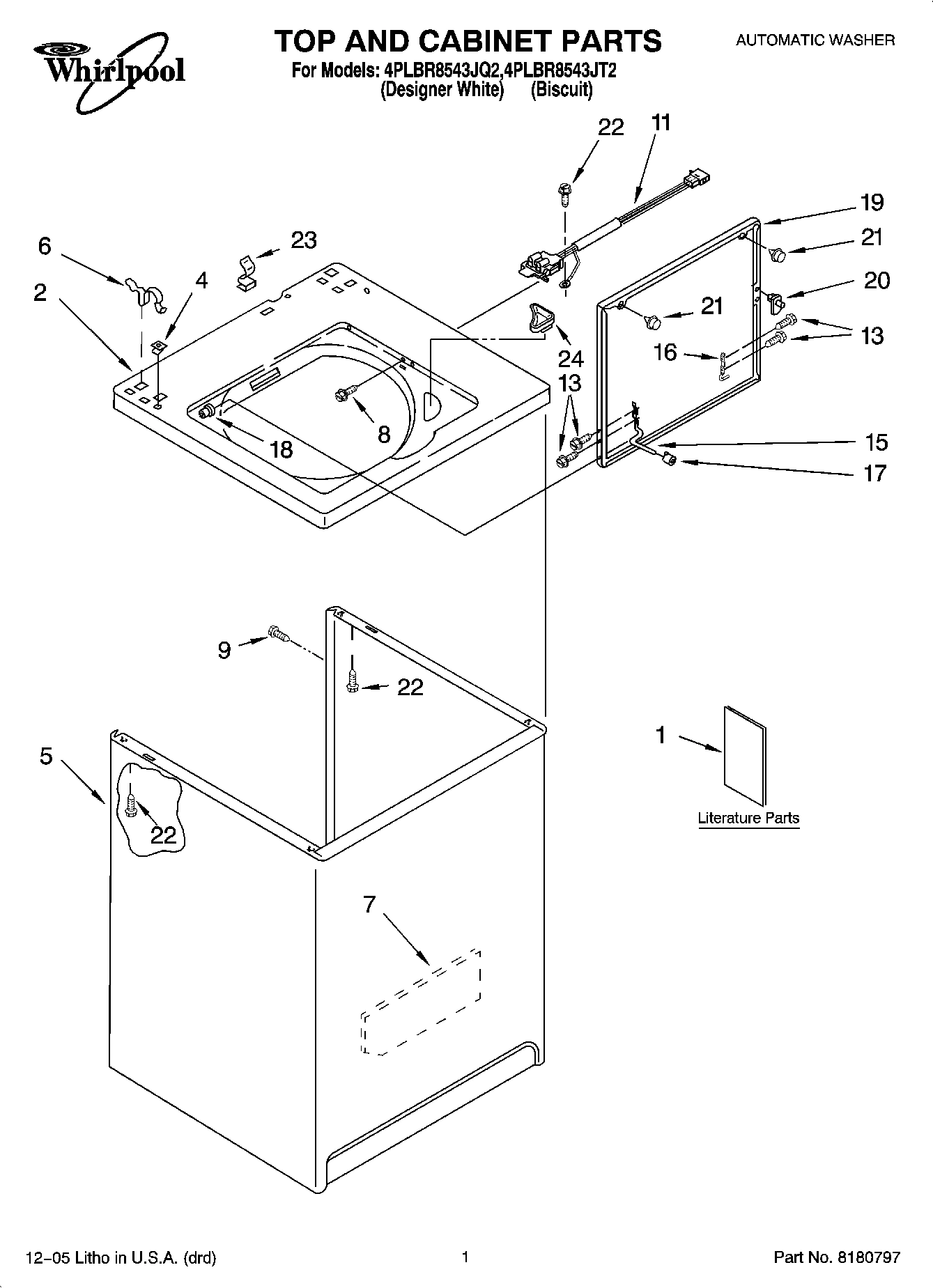 01 - TOP AND CABINET PARTS