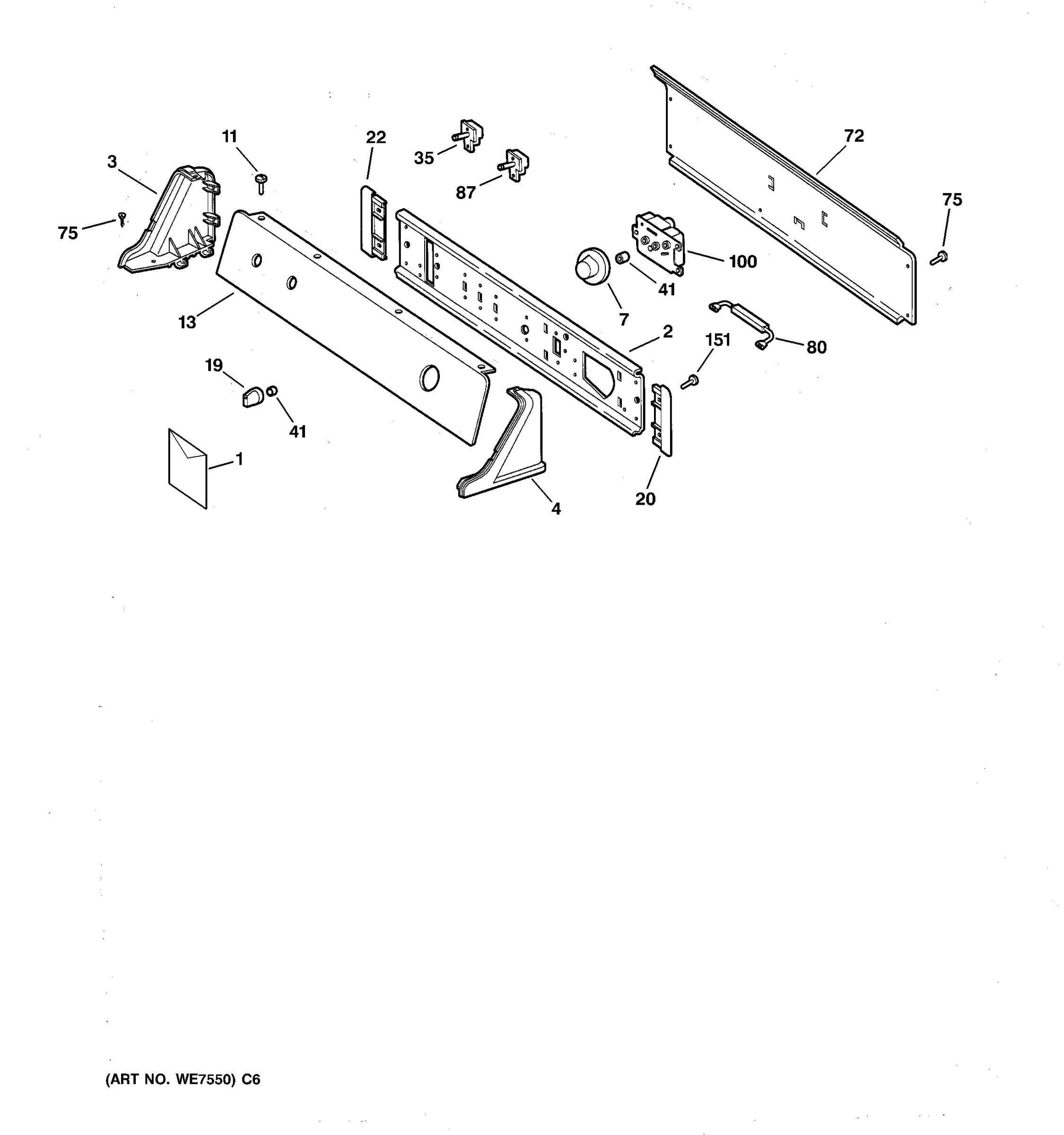BACKSPLASH ASSEMBLY