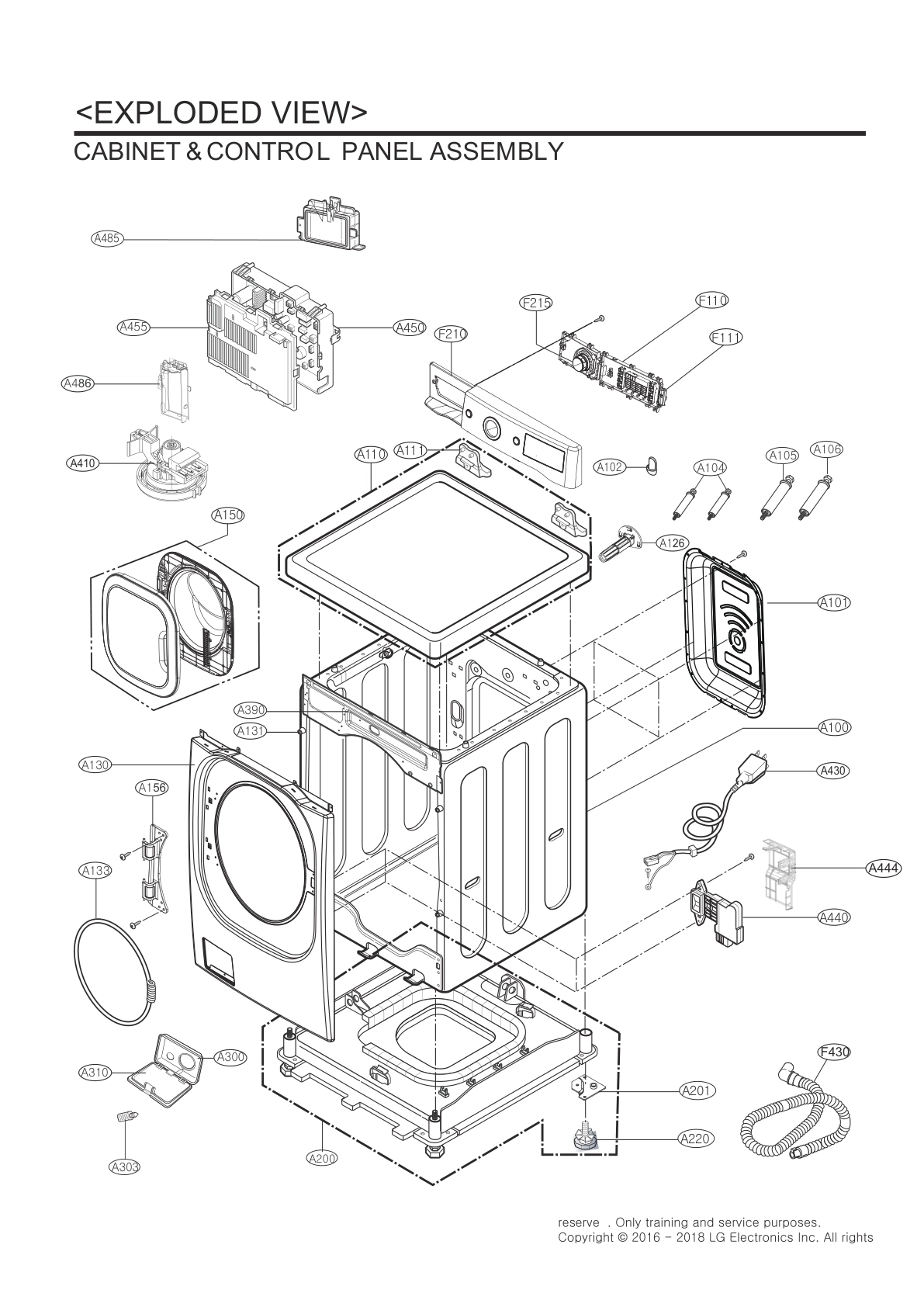 CABINET & CONTROL PANEL ASSEMBLY
