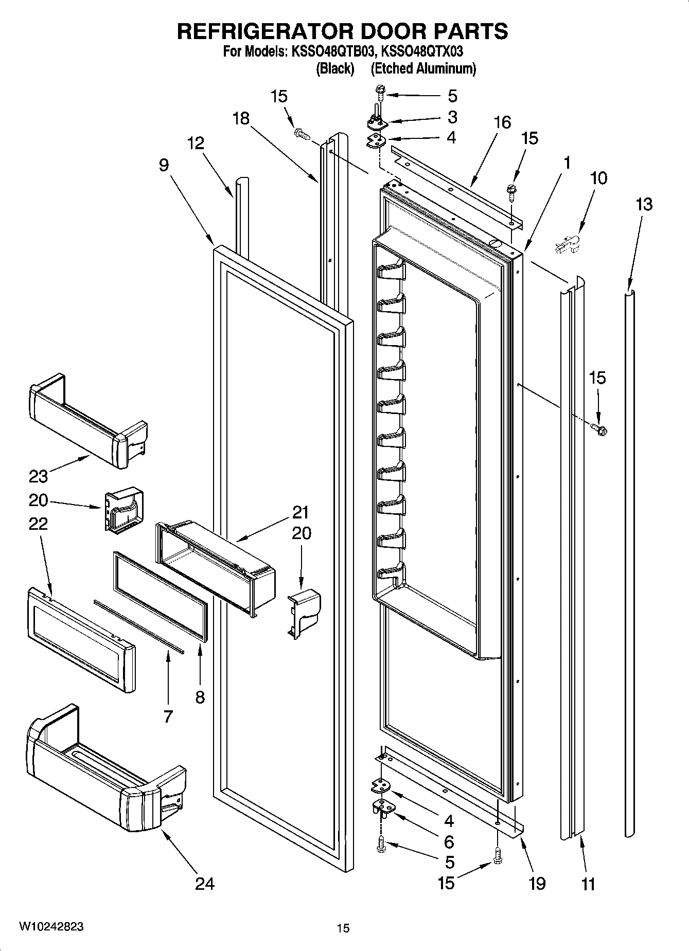 10 - REFRIGERATOR DOOR PARTS