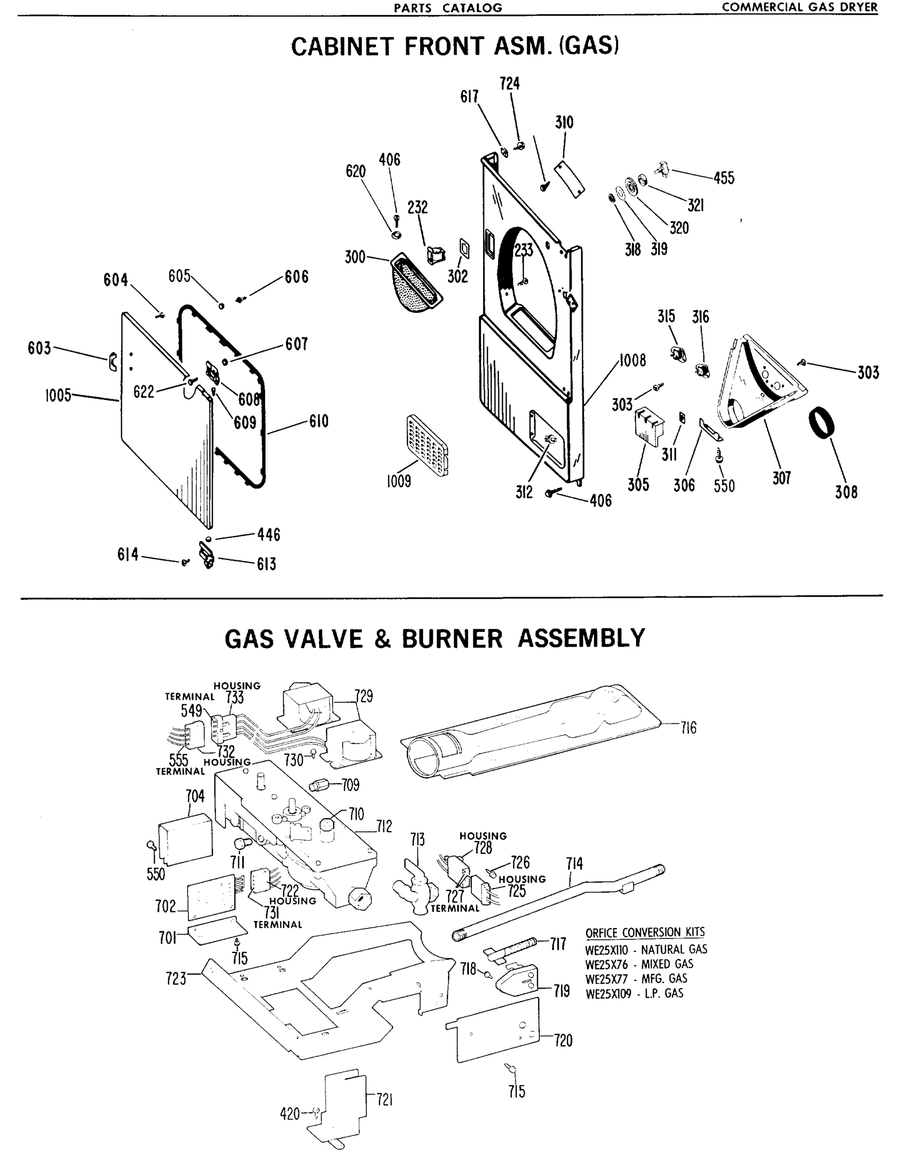 CABINET FRONT ASM. (GAS)