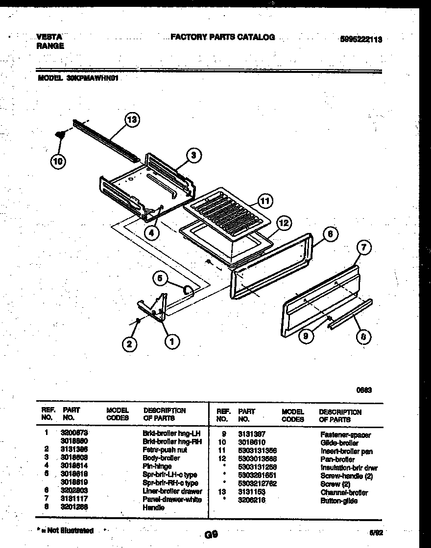 05 - BROILER DRAWER PARTS
