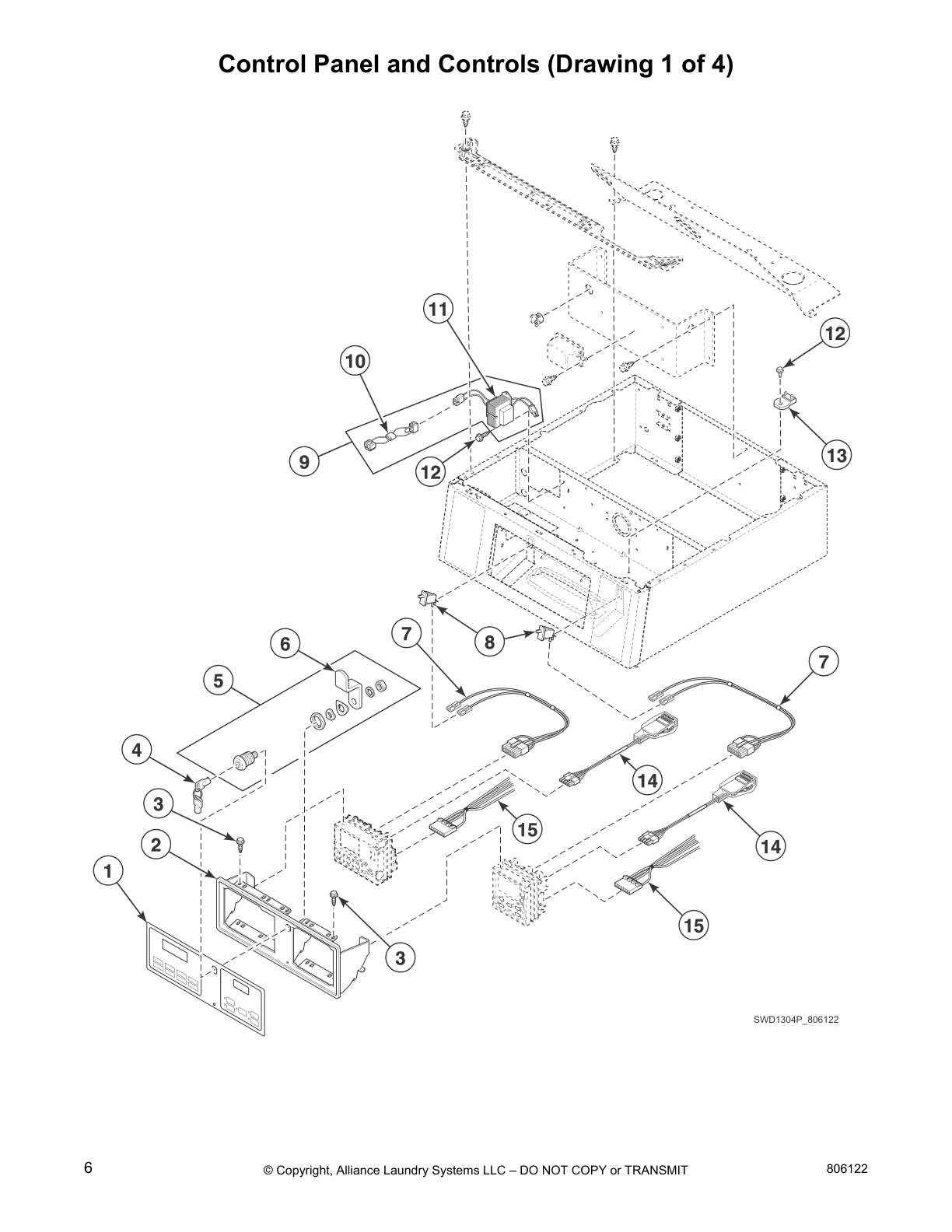 Control Panel and Controls (Drawing 1 of 4)