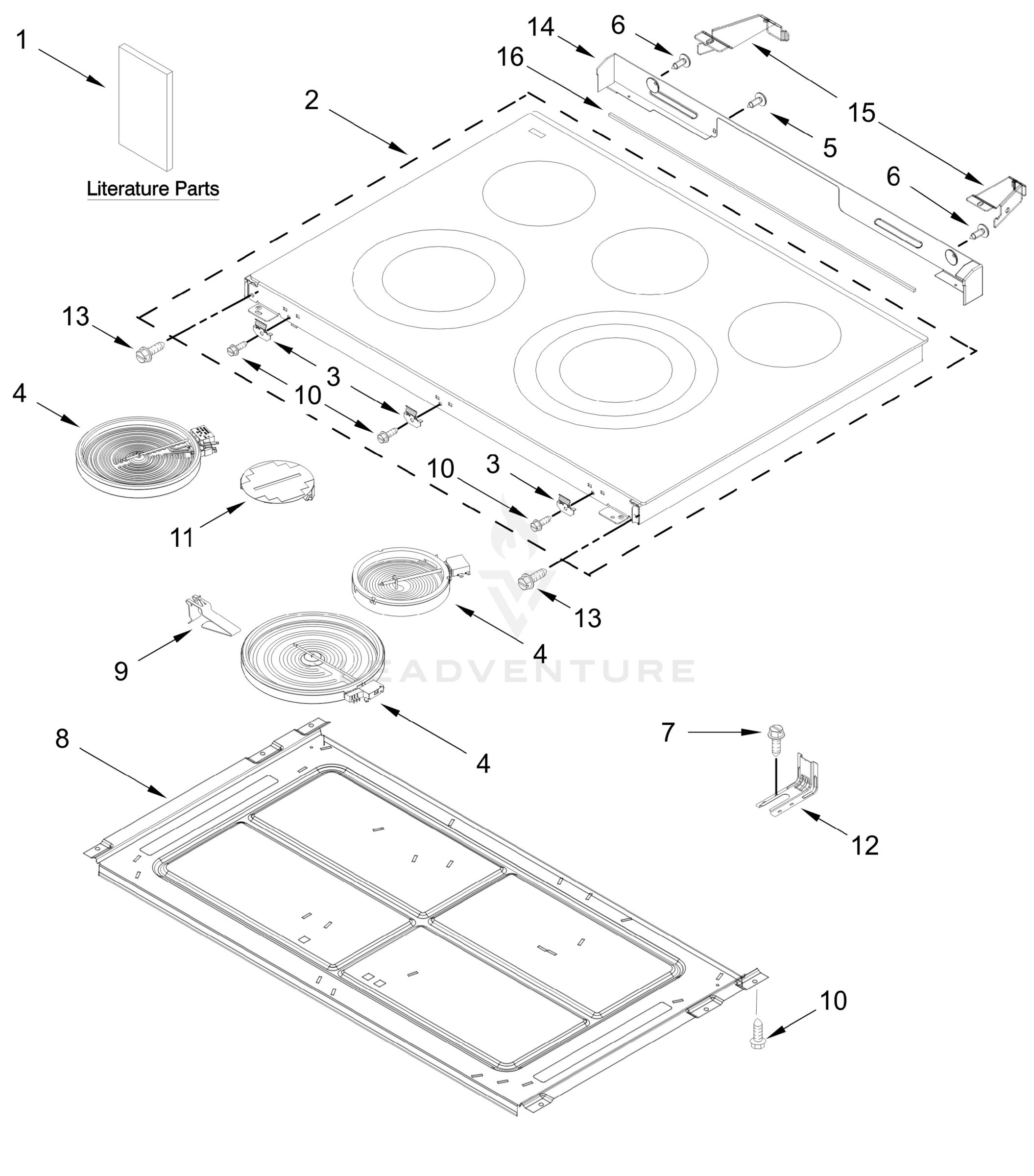COOKTOP PARTS