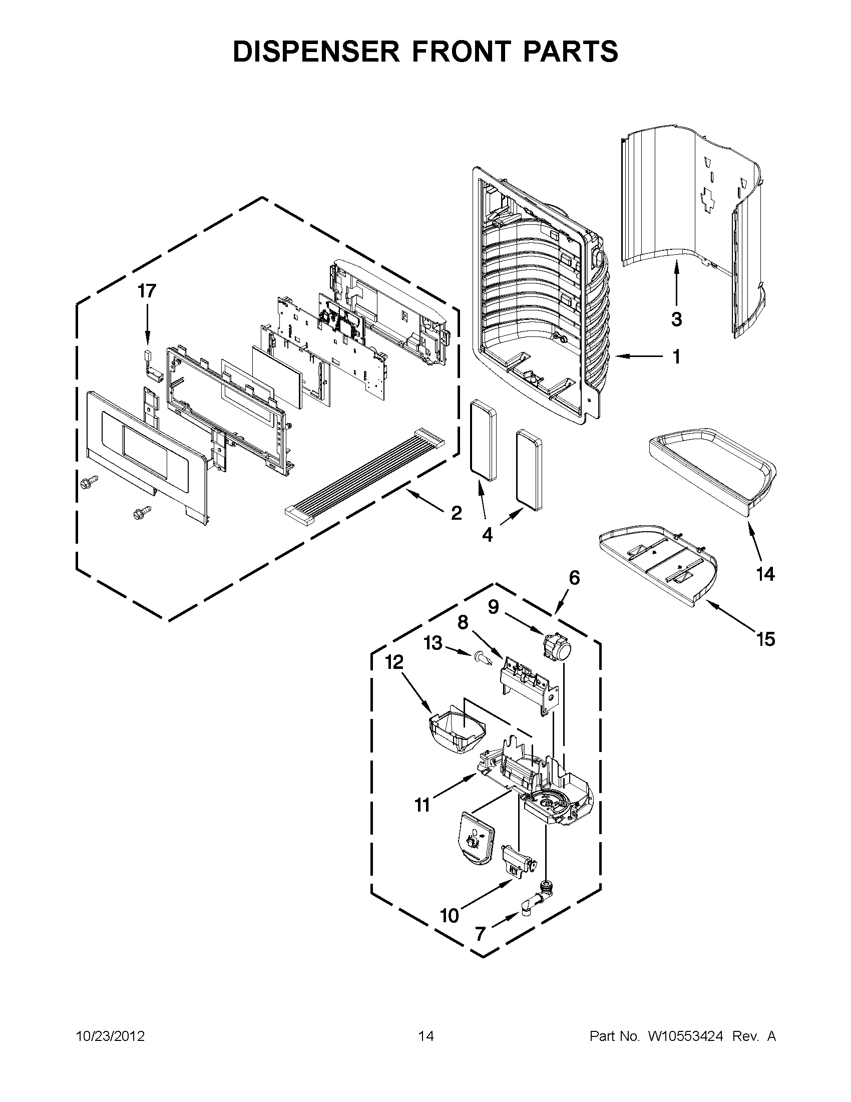 07 - DISPENSER FRONT PARTS