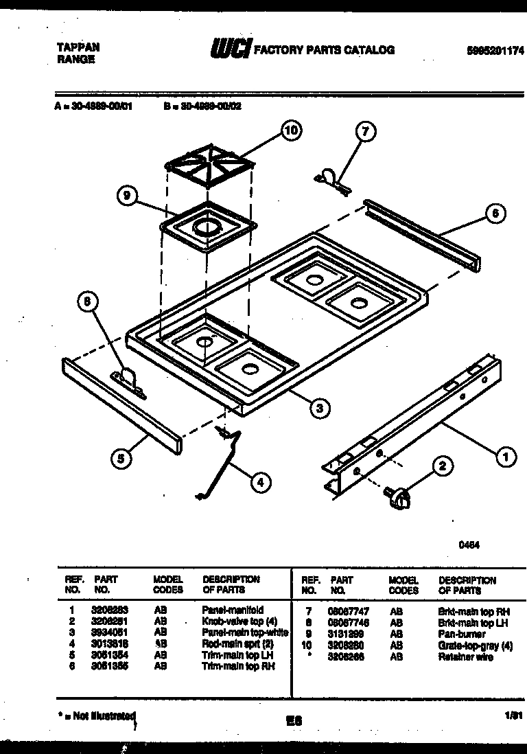 03 - COOKTOP PARTS