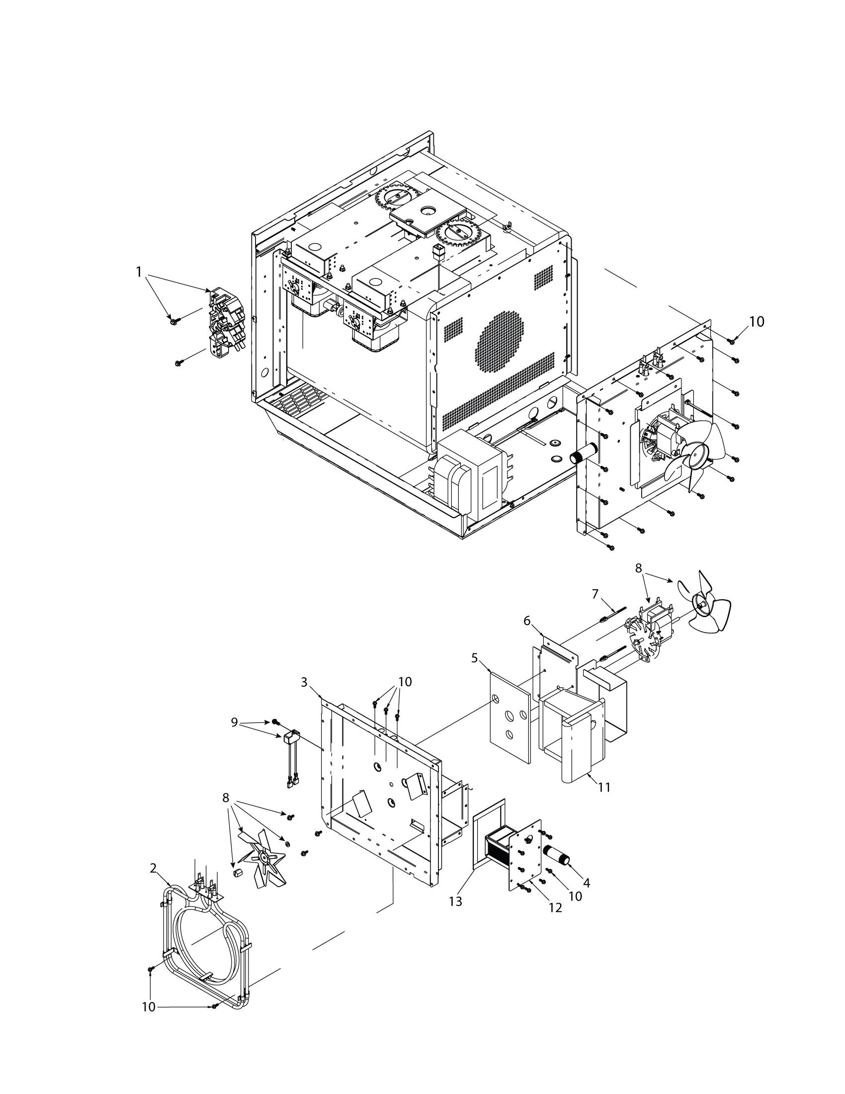 INTERLOCK / CONVECTION MOTOR / HEATER BOX