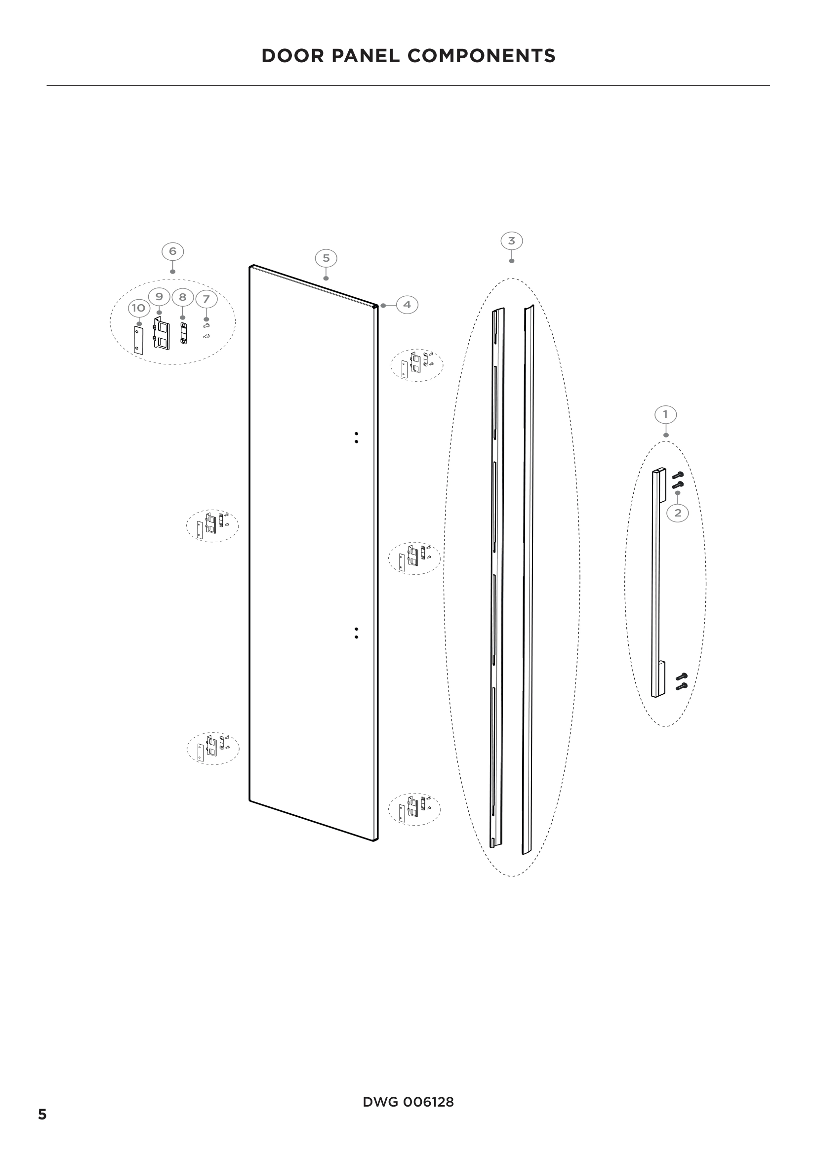 DOOR PANEL COMPONENTS