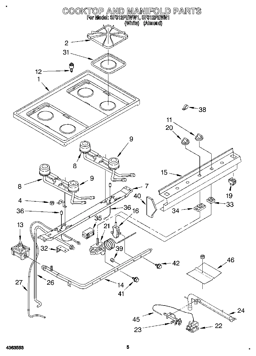 04 - COOKTOP AND MANIFOLD, LITERATURE
