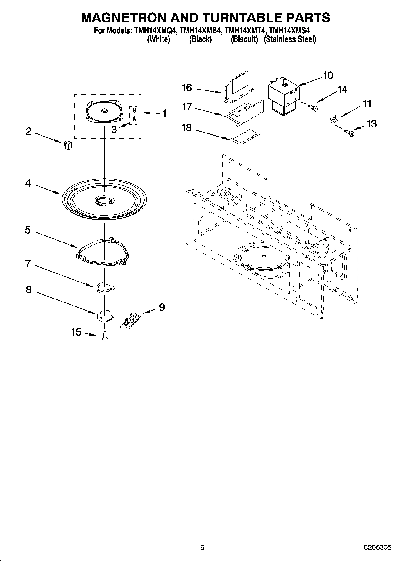 05 - MAGNETRON AND TURNTABLE PARTS