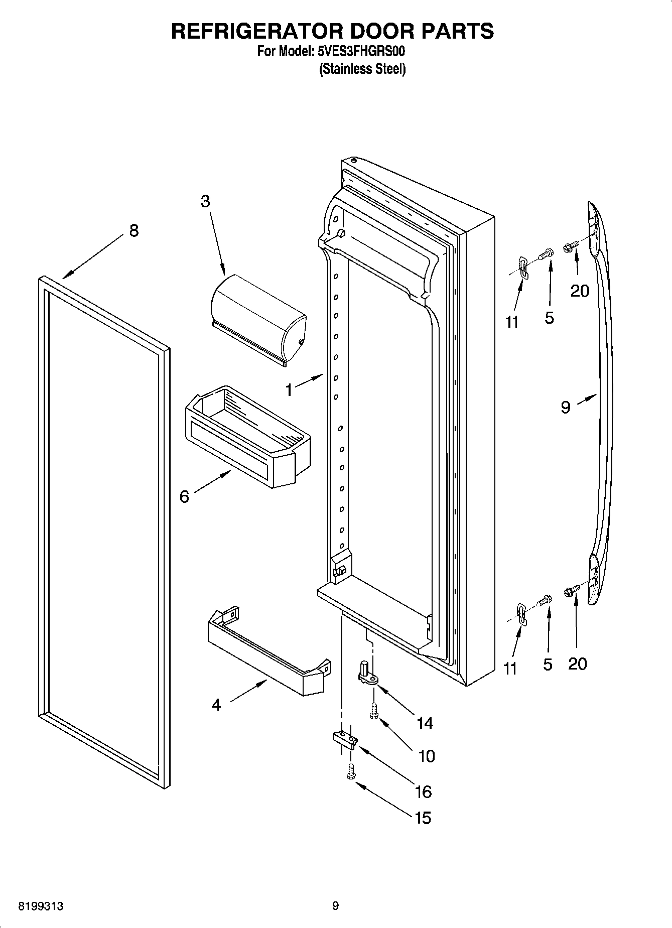 06 - REFRIGERATOR DOOR PARTS