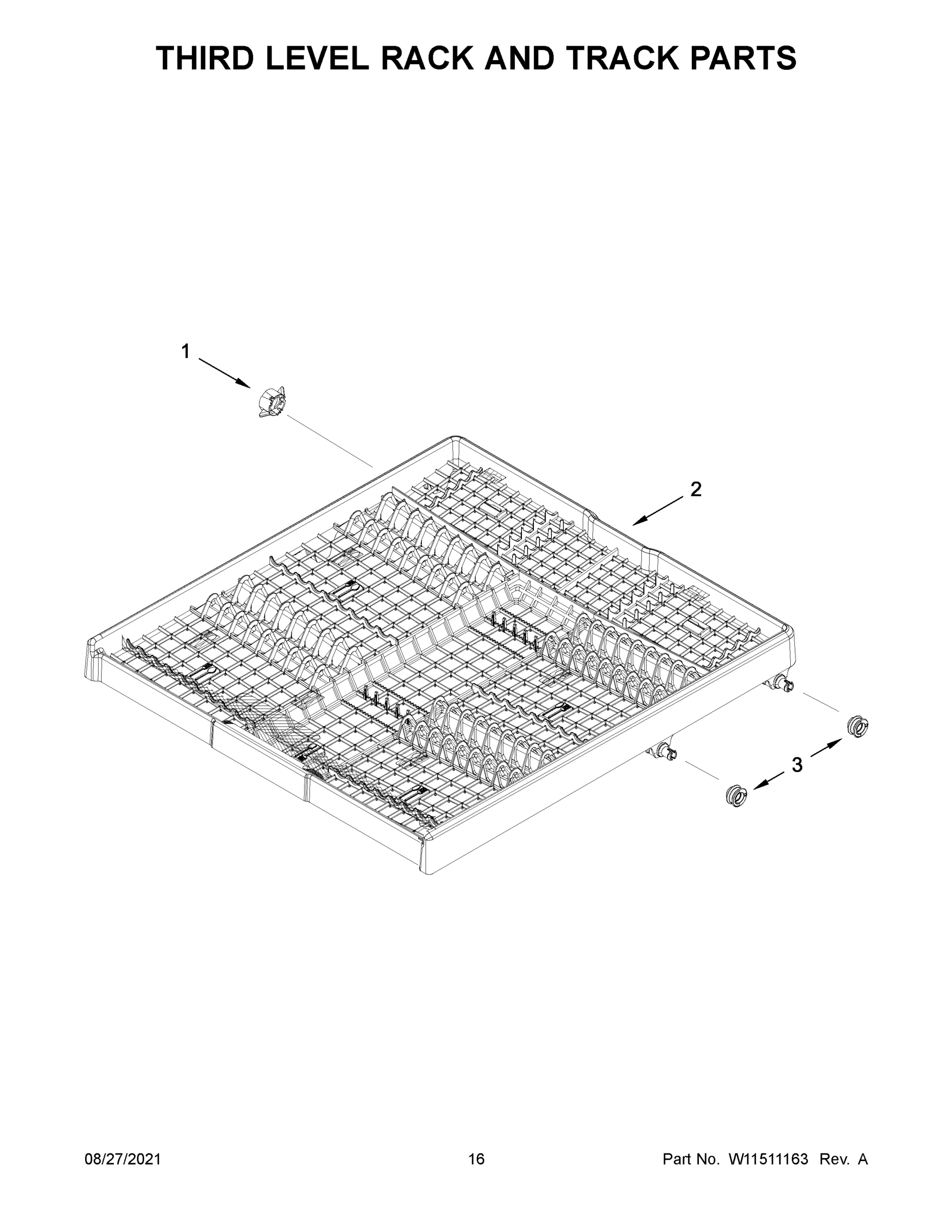 09 - THIRD LEVEL RACK AND TRACK PARTS