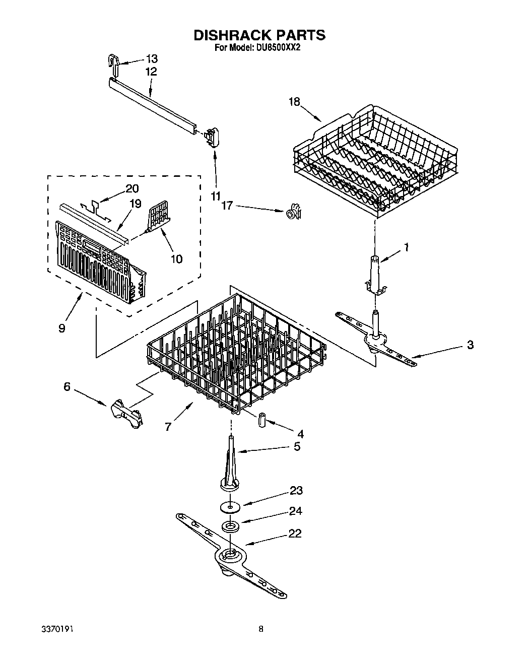 06 - DISHRACK, LIT/OPTIONAL
