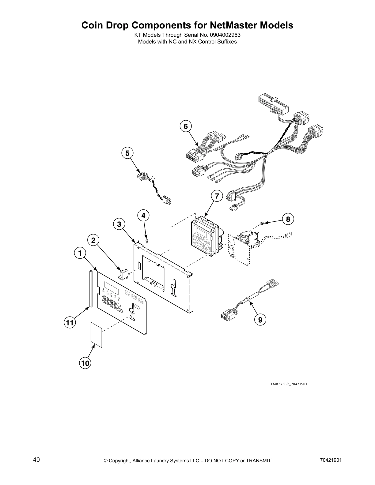 Coin Drop Components for NetMaster Models