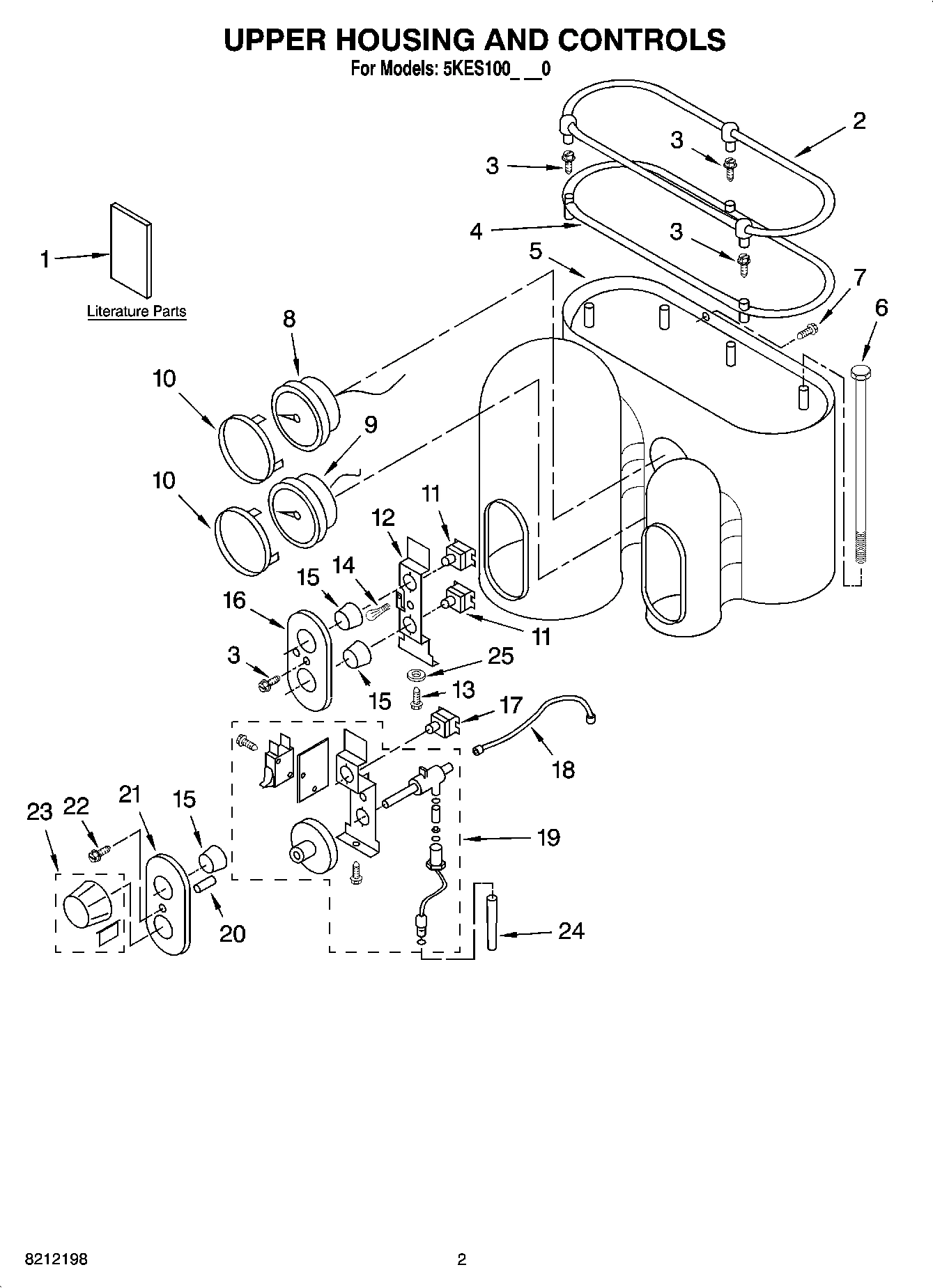 01 - UPPER HOUSING AND CONTROLS