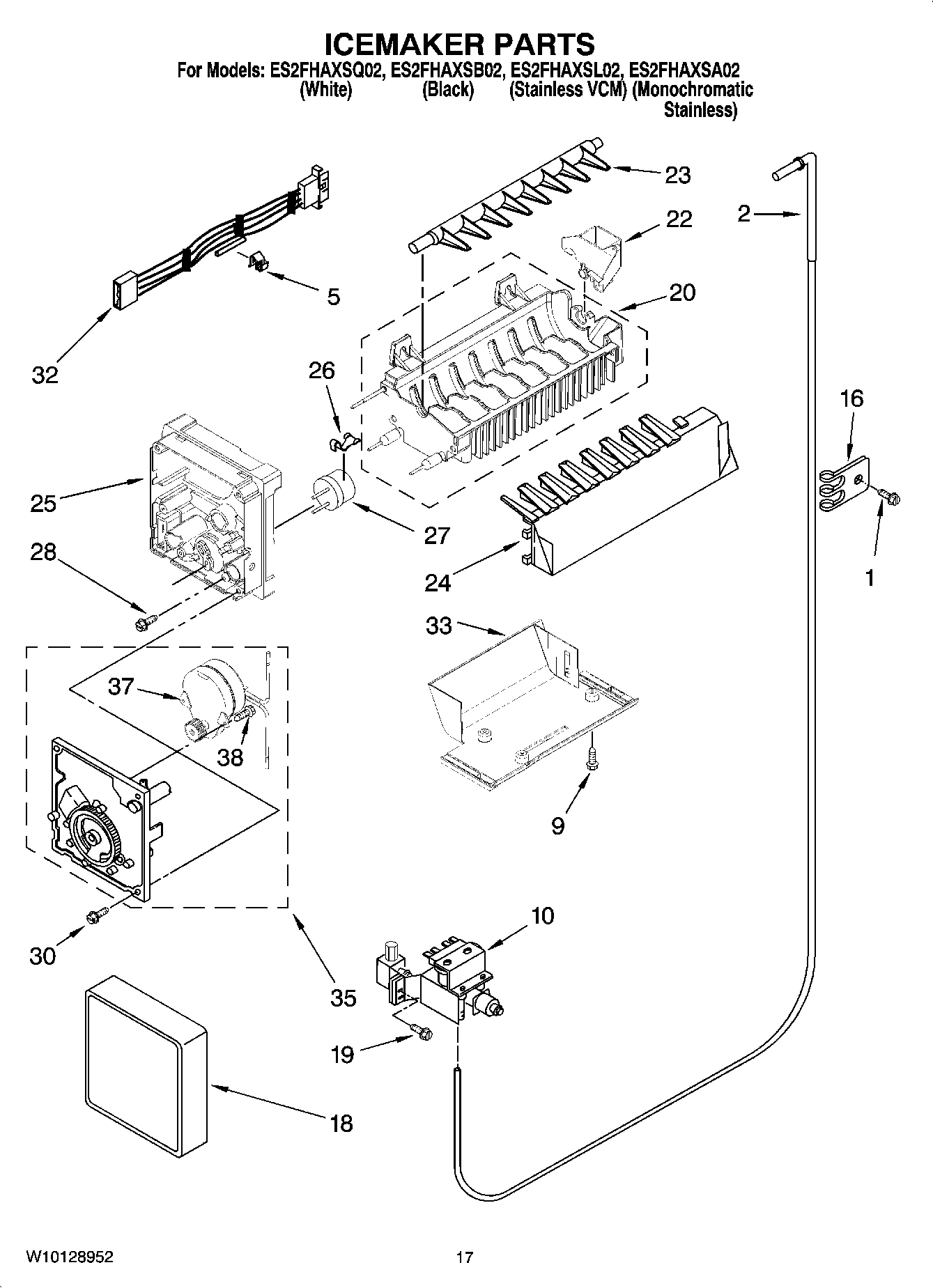 10 - ICEMAKER PARTS