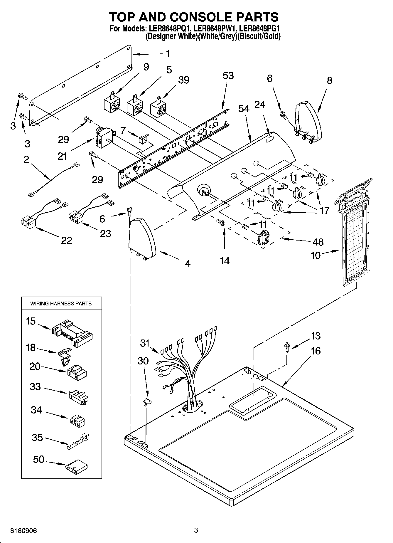 02 - TOP AND CONSOLE PARTS