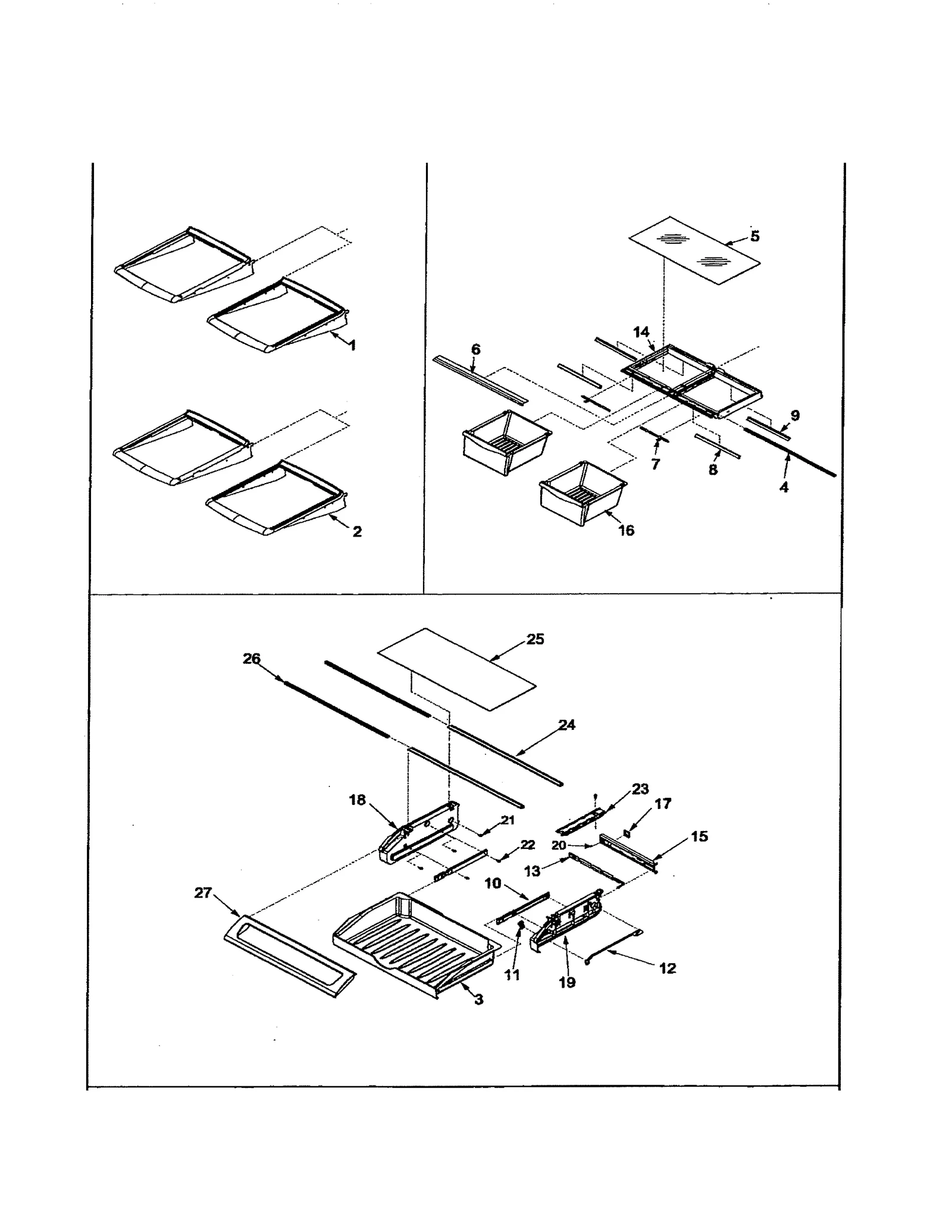 REFRIGERATOR SHELVING