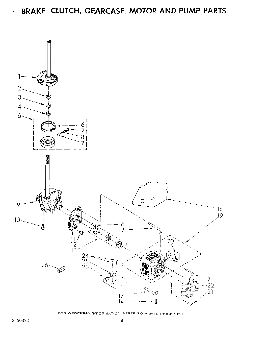 06 - BRAKE, GEARCASE, MOTOR AND PUMP