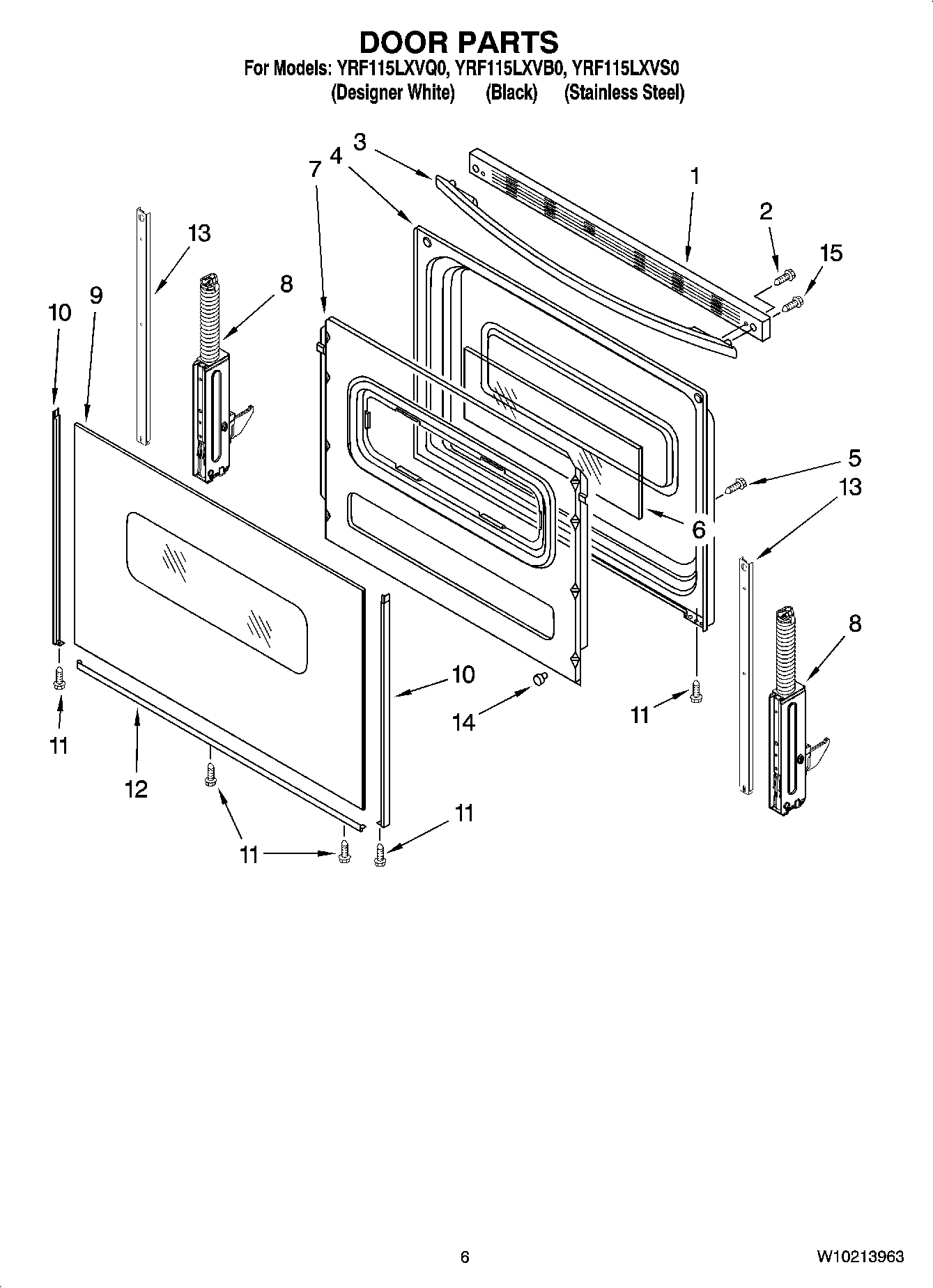 05 - DOOR PARTS, OPTIONAL PARTS (NOT INCLUDED)