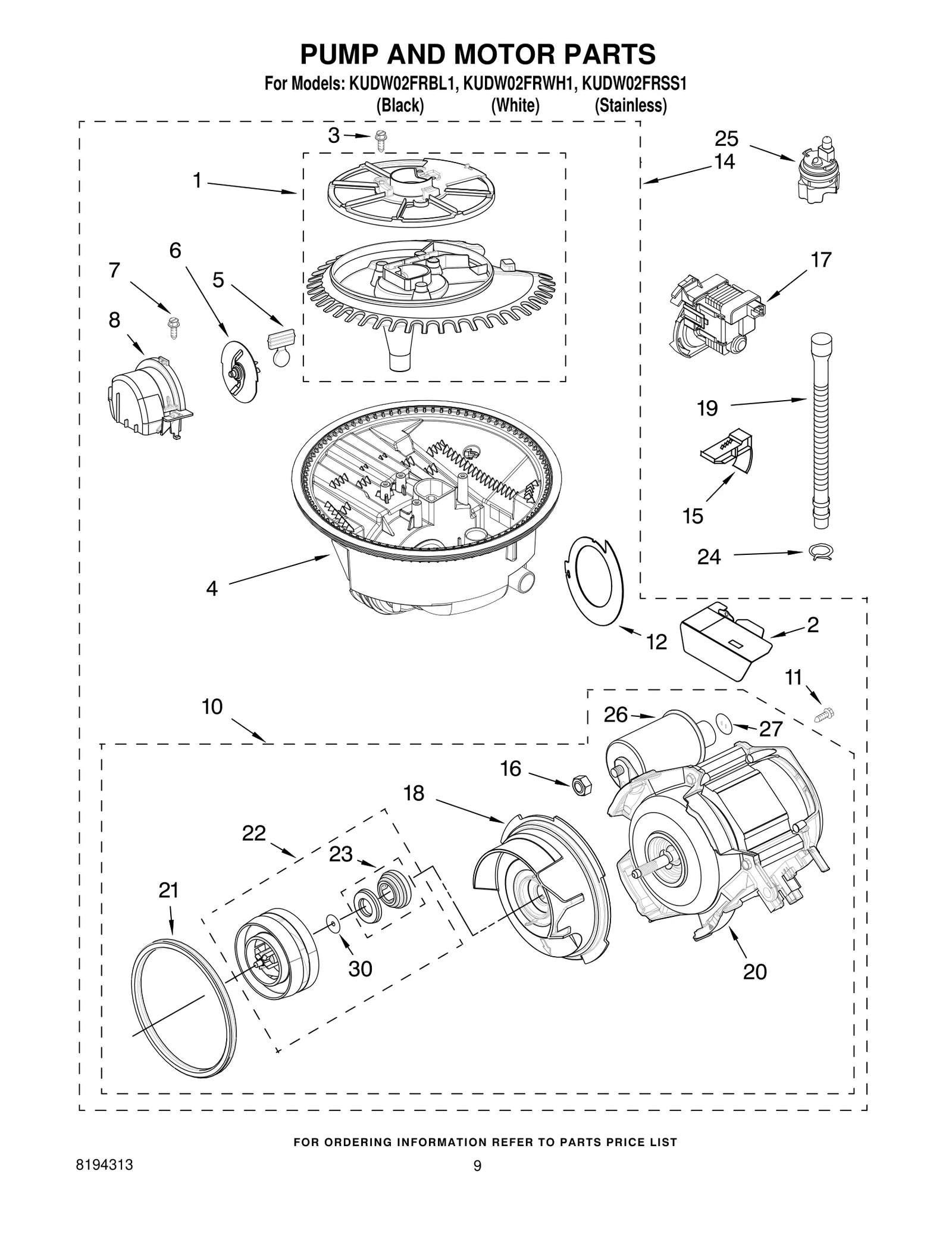 PUMP AND MOTOR PARTS