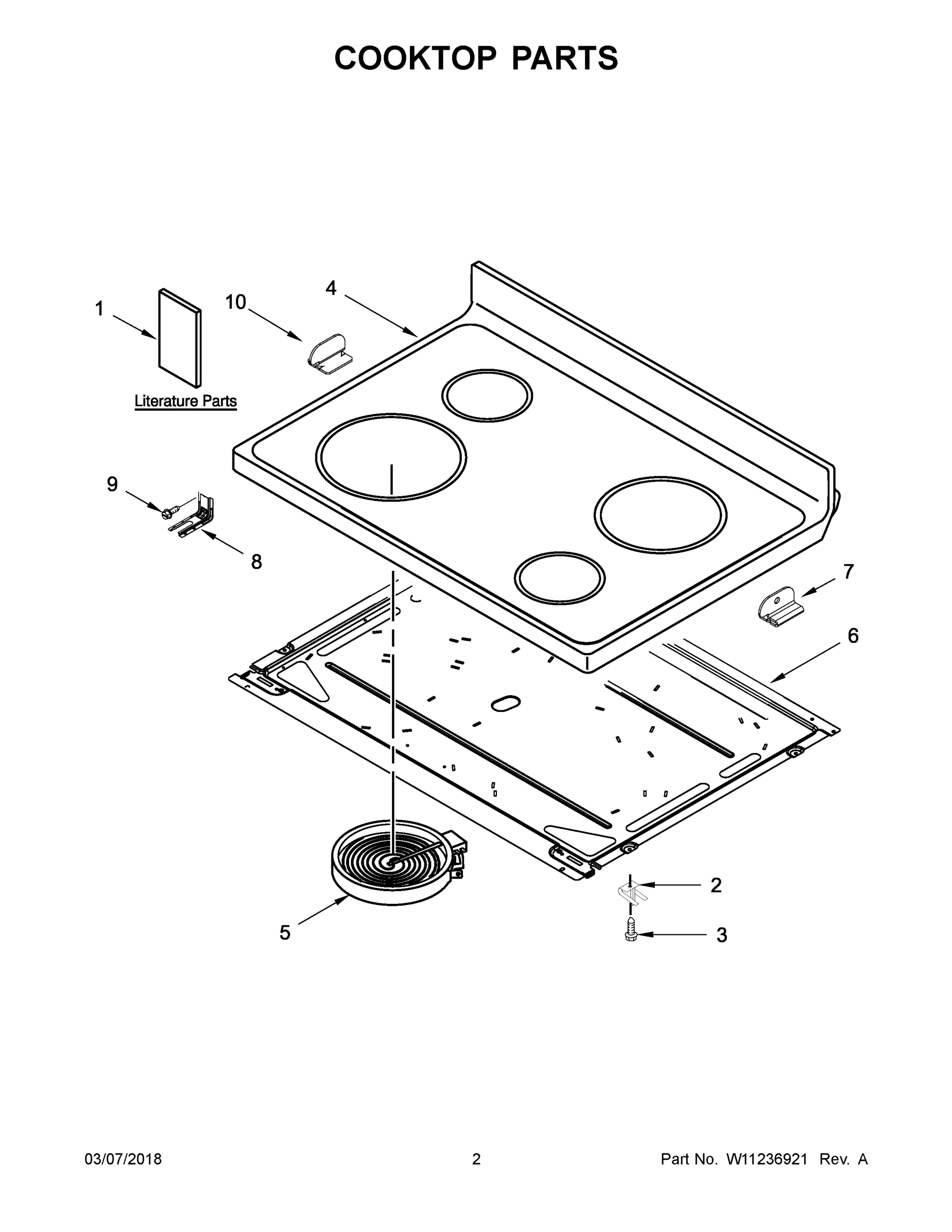 02 - COOKTOP PARTS