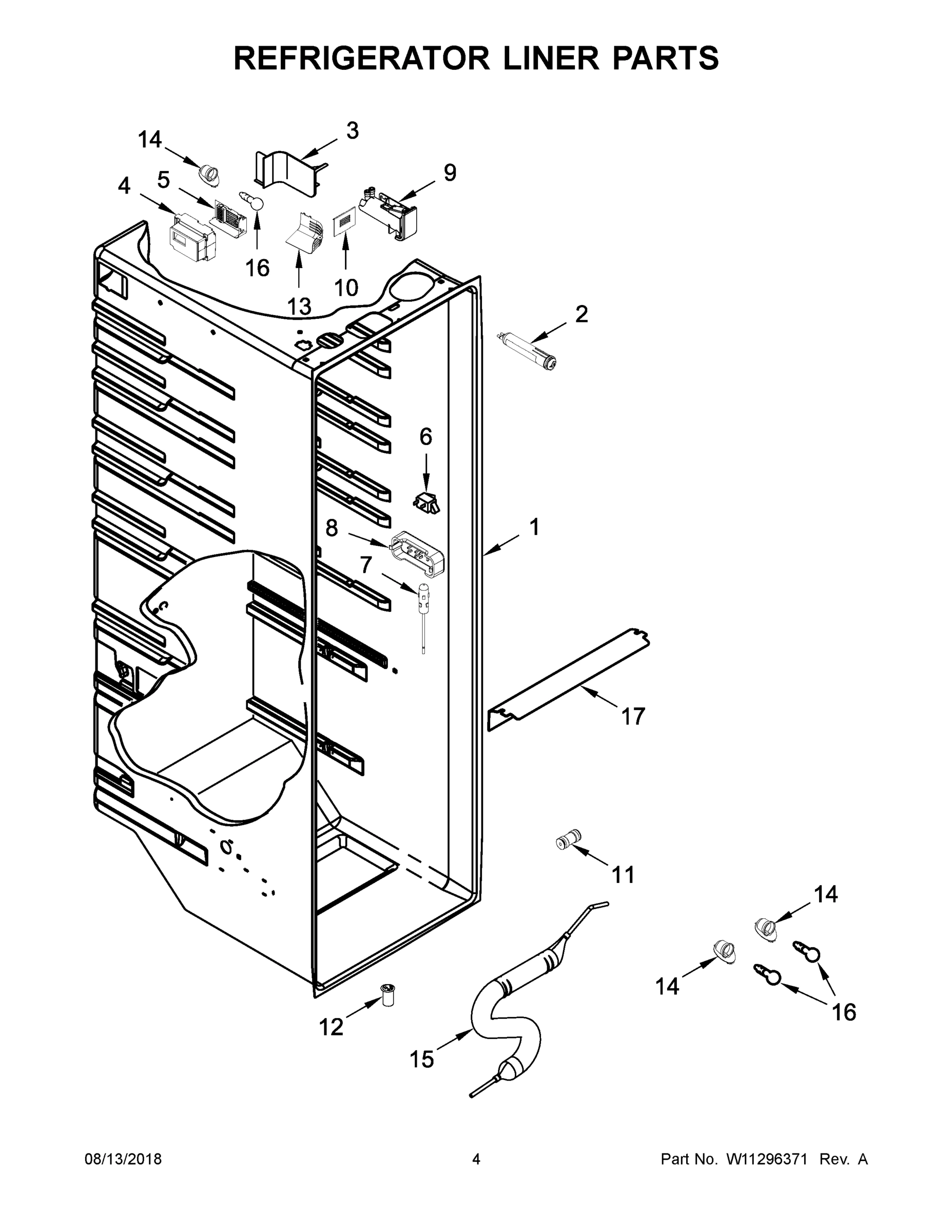 03 - REFRIGERATOR LINER PARTS