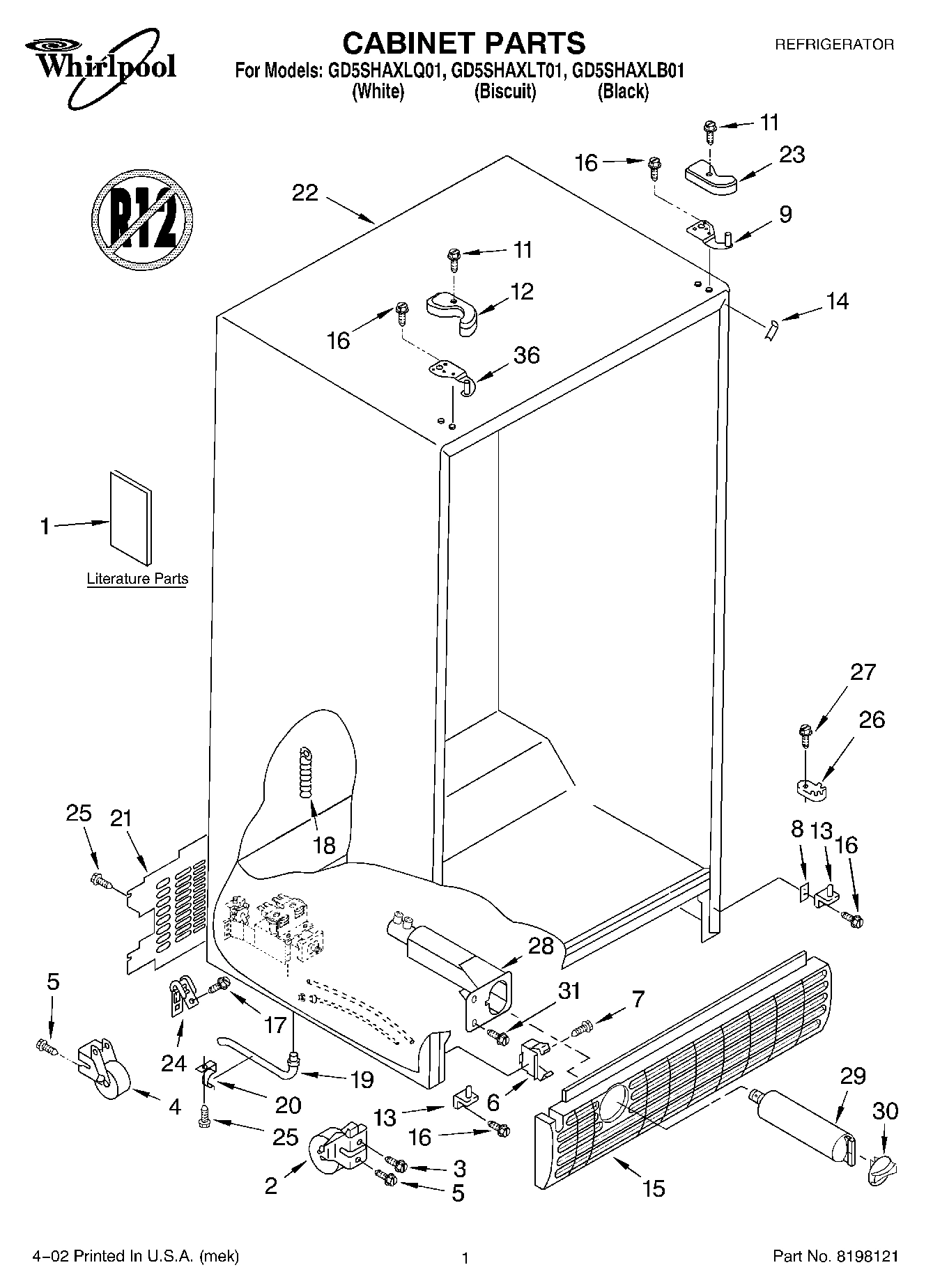 01 - CABINET, LITERATURE