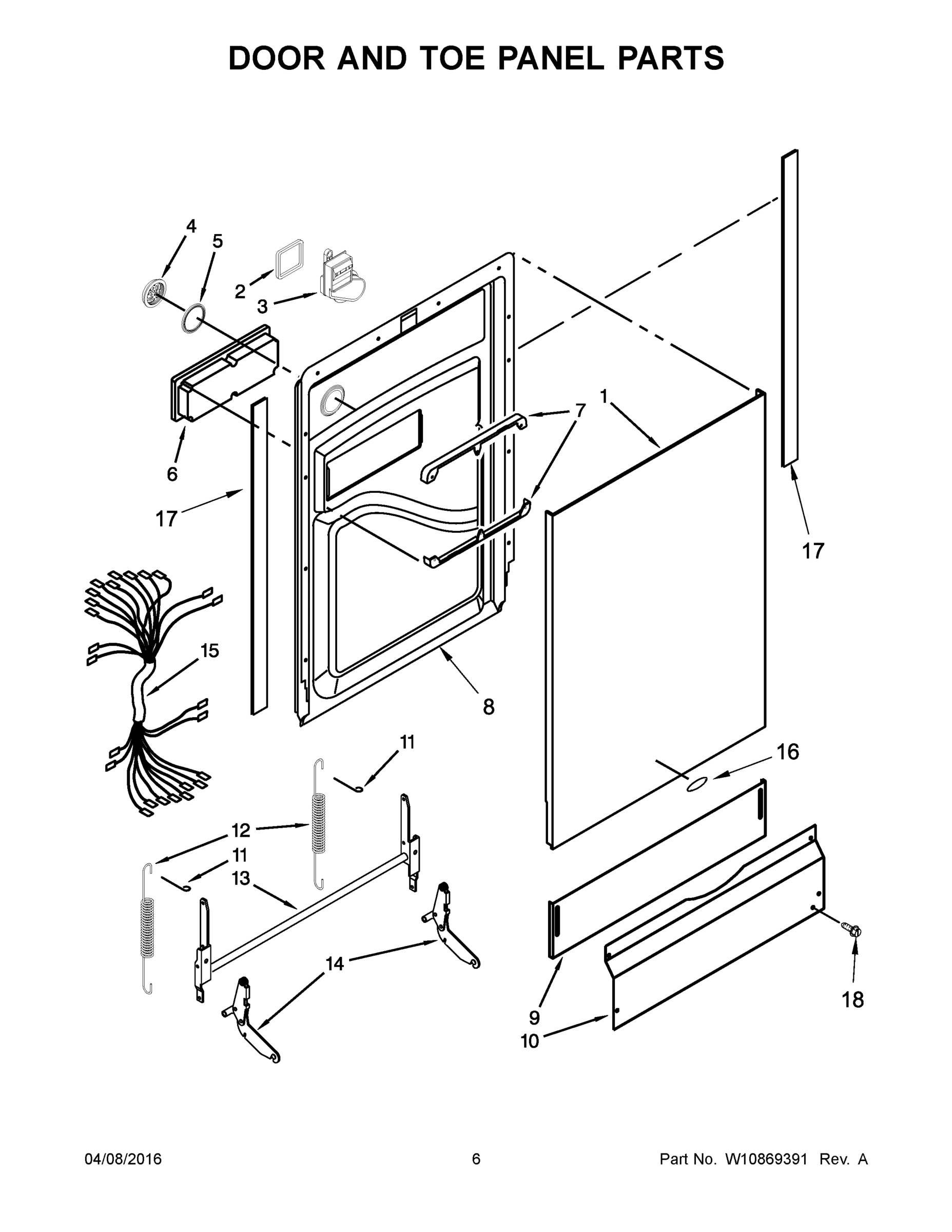 04 - DOOR AND TOE PANEL PARTS