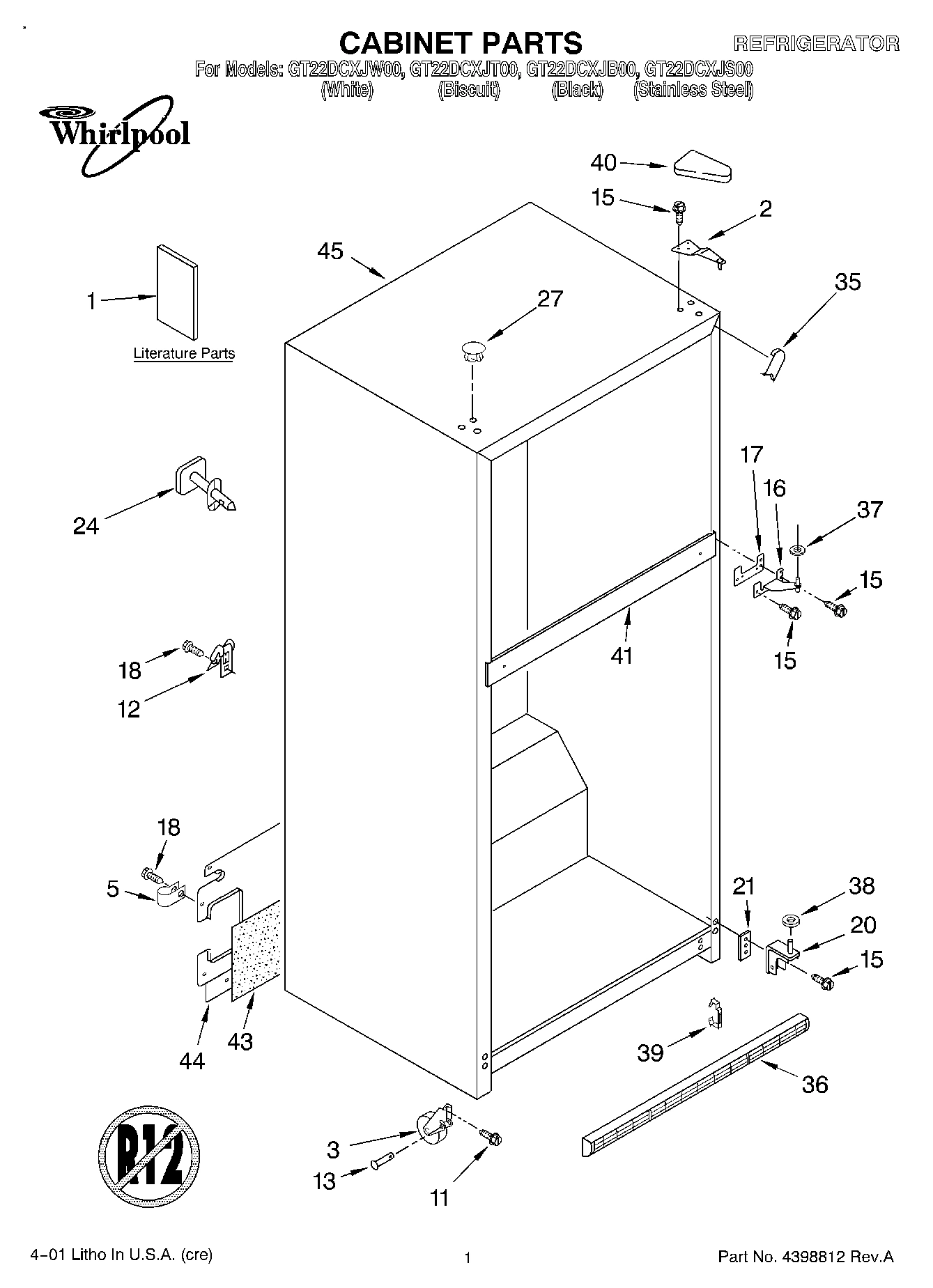 01 - CABINET, LITERATURE